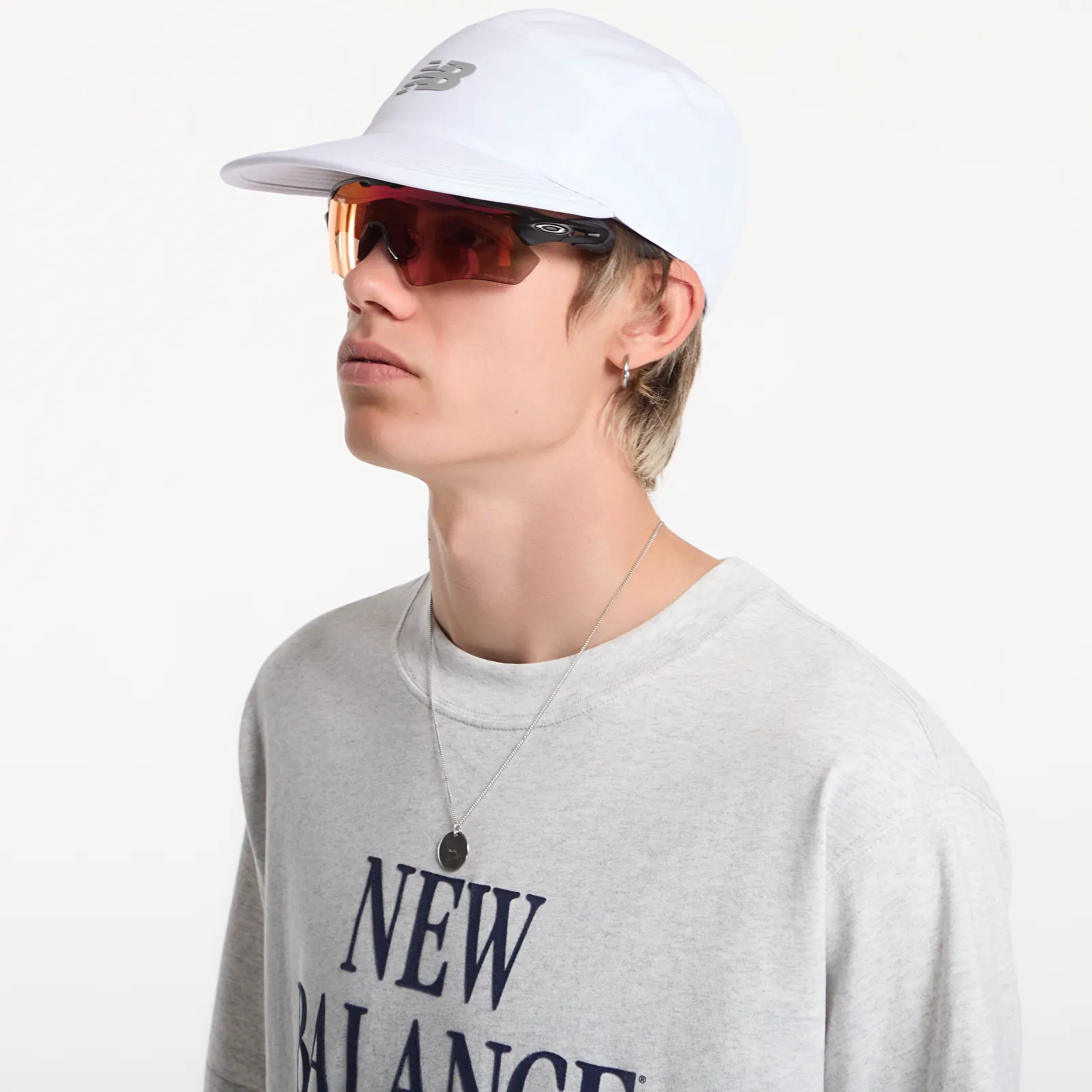 T-shirts för män New Balance Athletics Flocked Logo T-Shirt Ash Heather