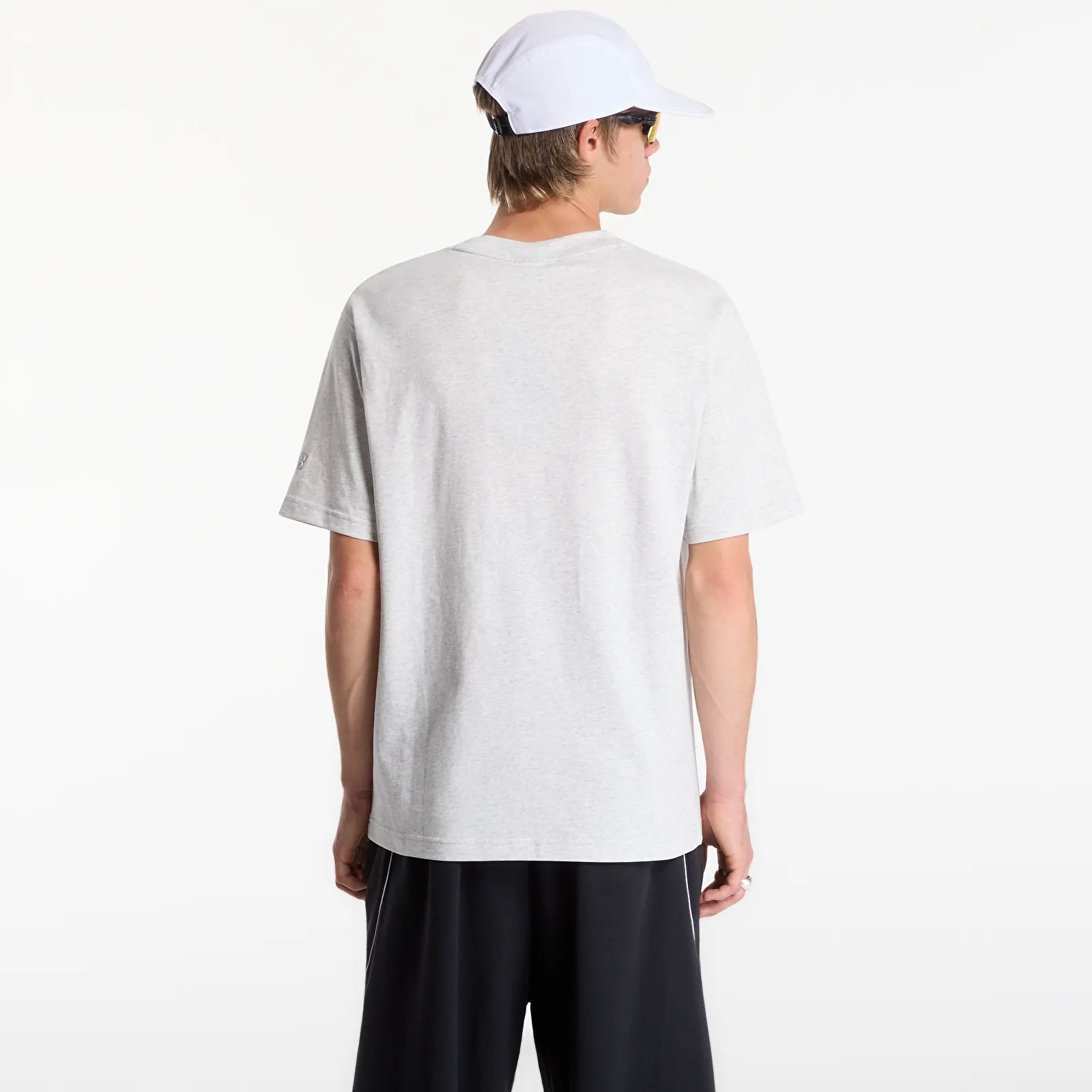 T-shirts för män New Balance Athletics Flocked Logo T-Shirt Ash Heather