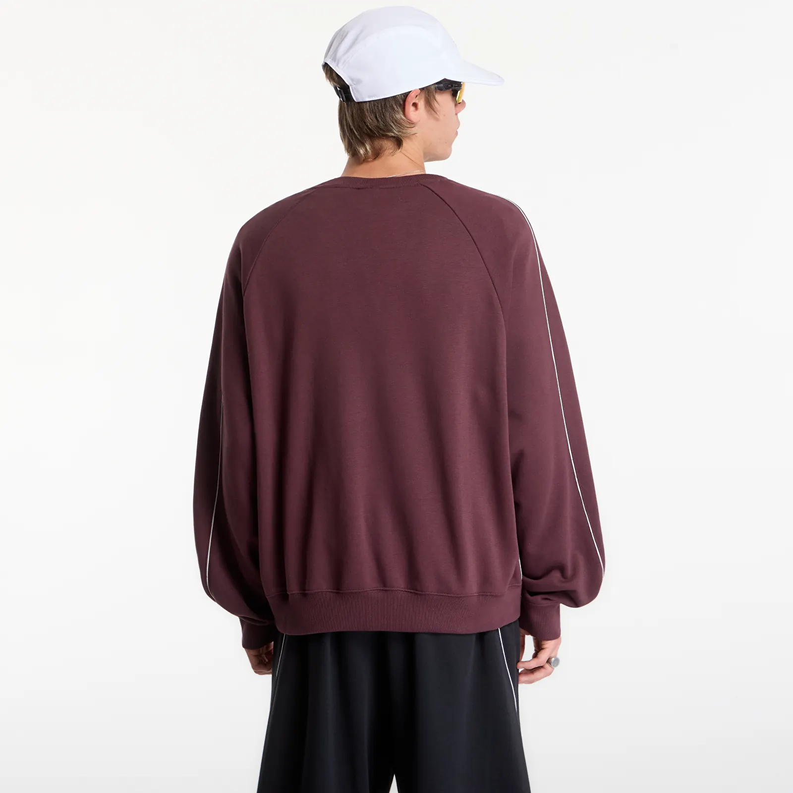 Men's sweatshirts New Balance Trackside French Terry Crew Cherry Leather