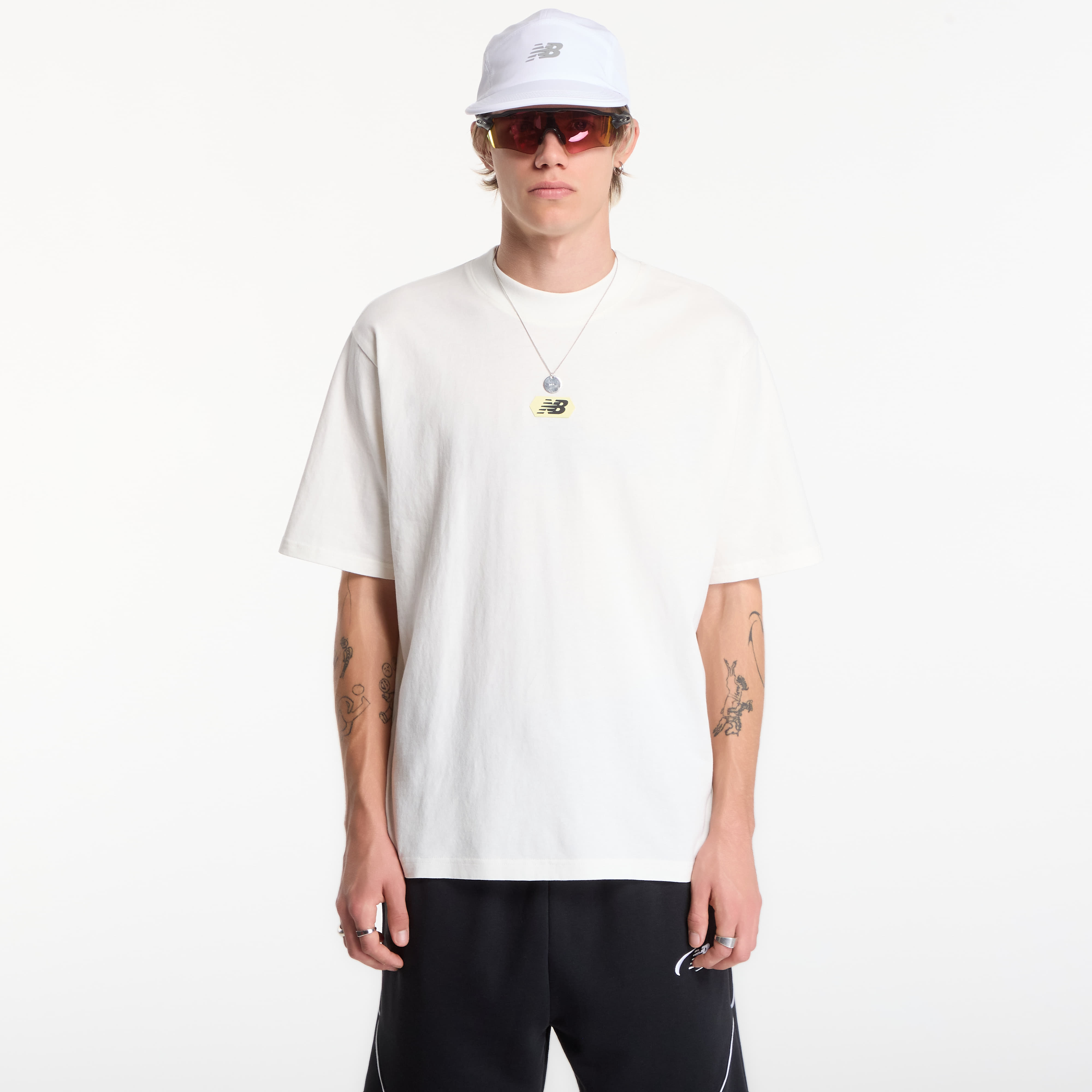 Тениска New Balance Street Classics Multi Blur T-Shirt Sea Salt XL