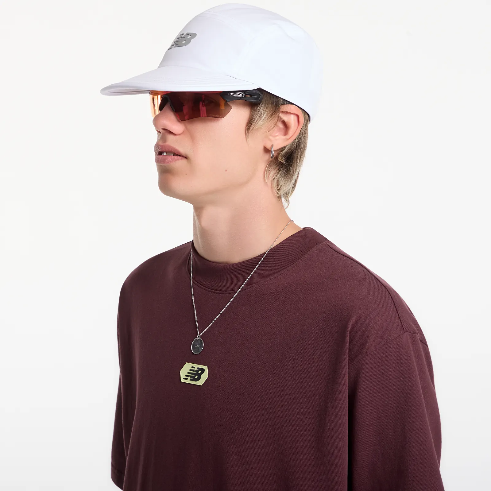 T-Shirts Männer New Balance Street Classics Multi Blur T-Shirt Cherry Leather