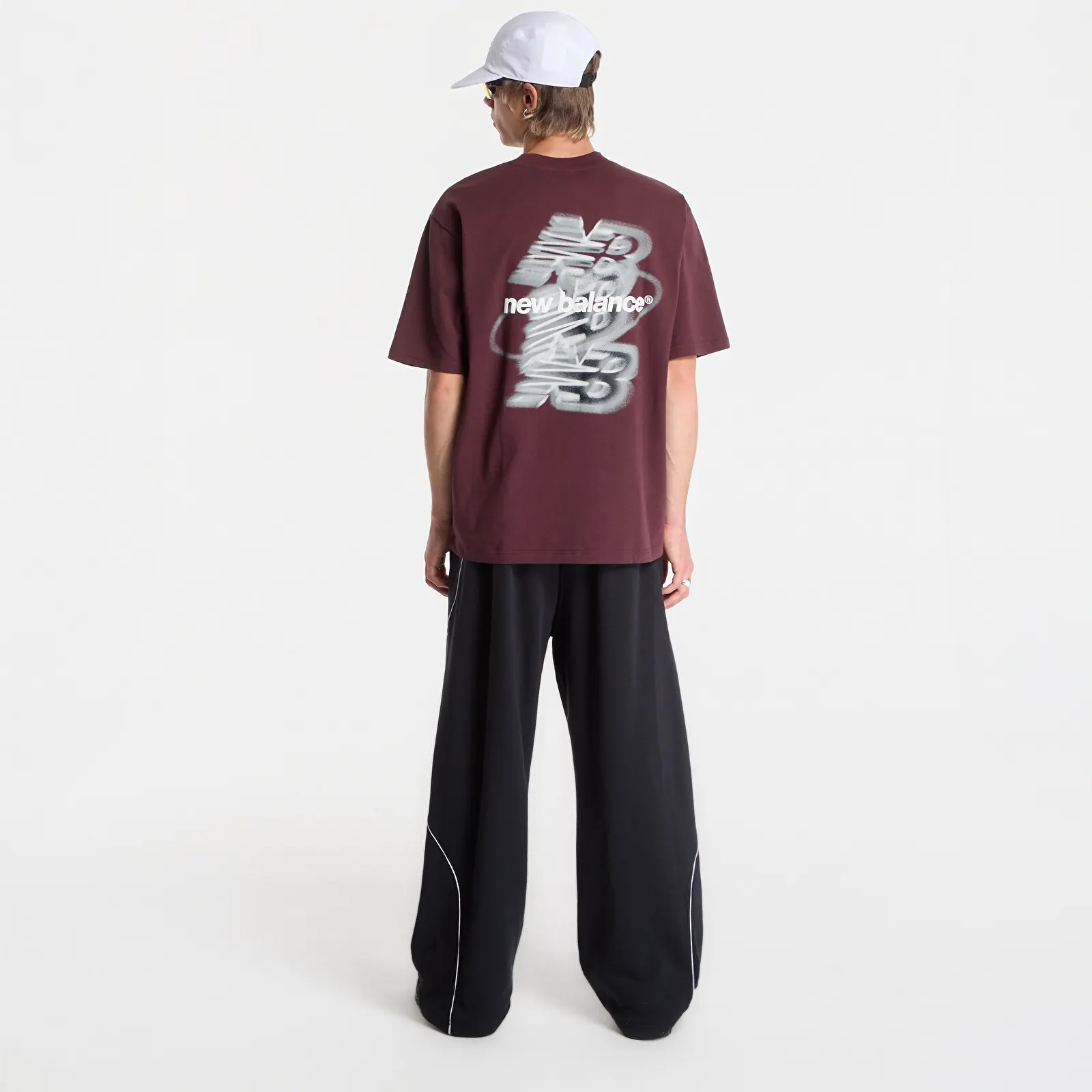 T-Shirts Männer New Balance Street Classics Multi Blur T-Shirt Cherry Leather