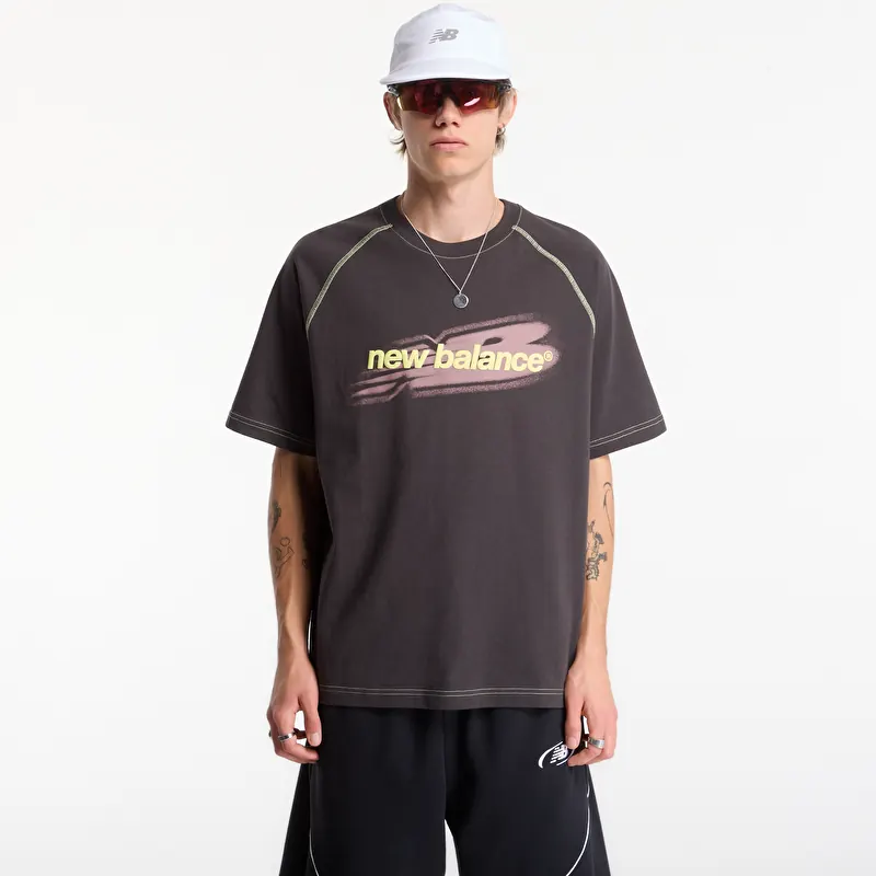 Majice New Balance Street Classics Distort T-Shirt Black Cement