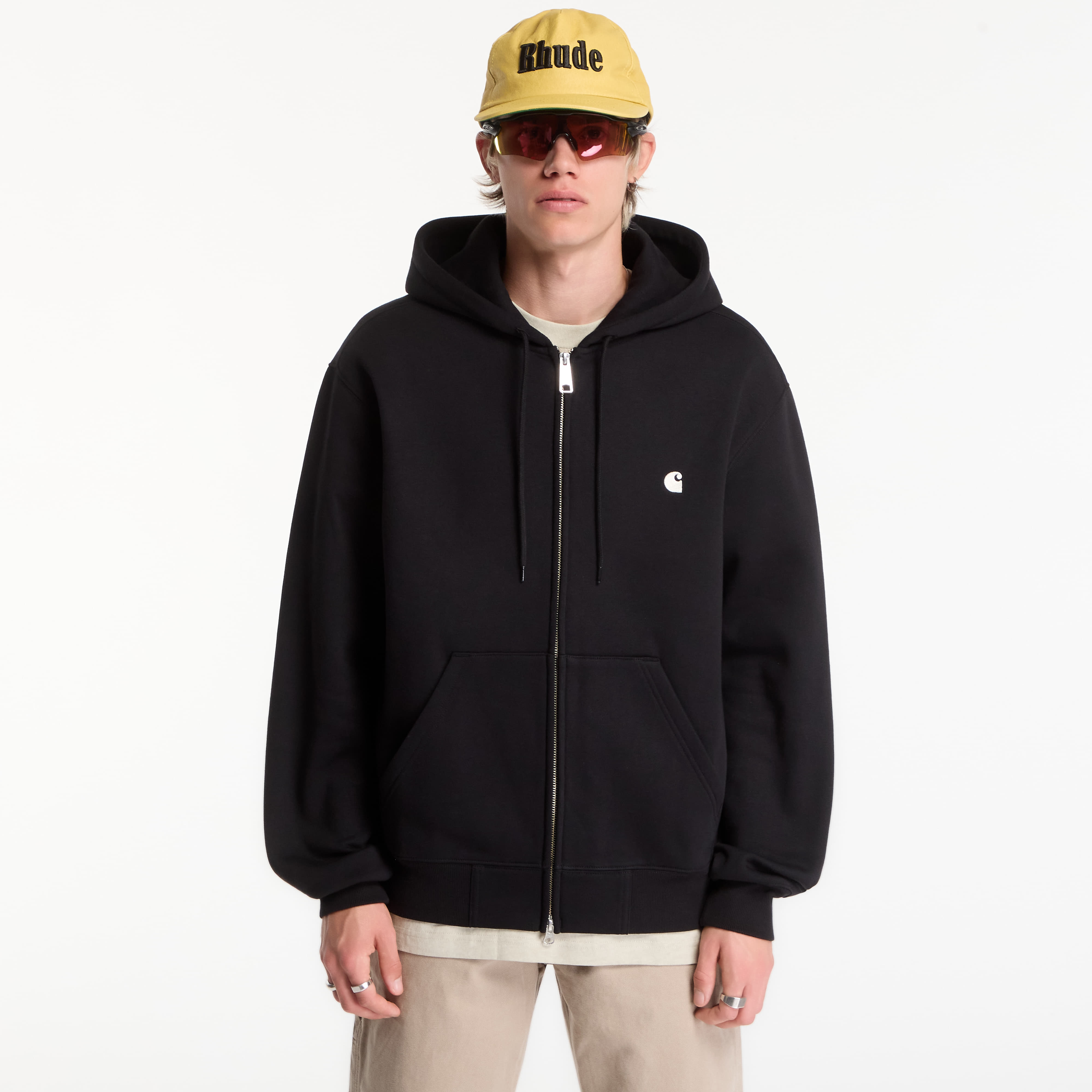 Суитшърт Carhartt WIP Hooded Mack Jacket UNISEX Black/ Wax XS