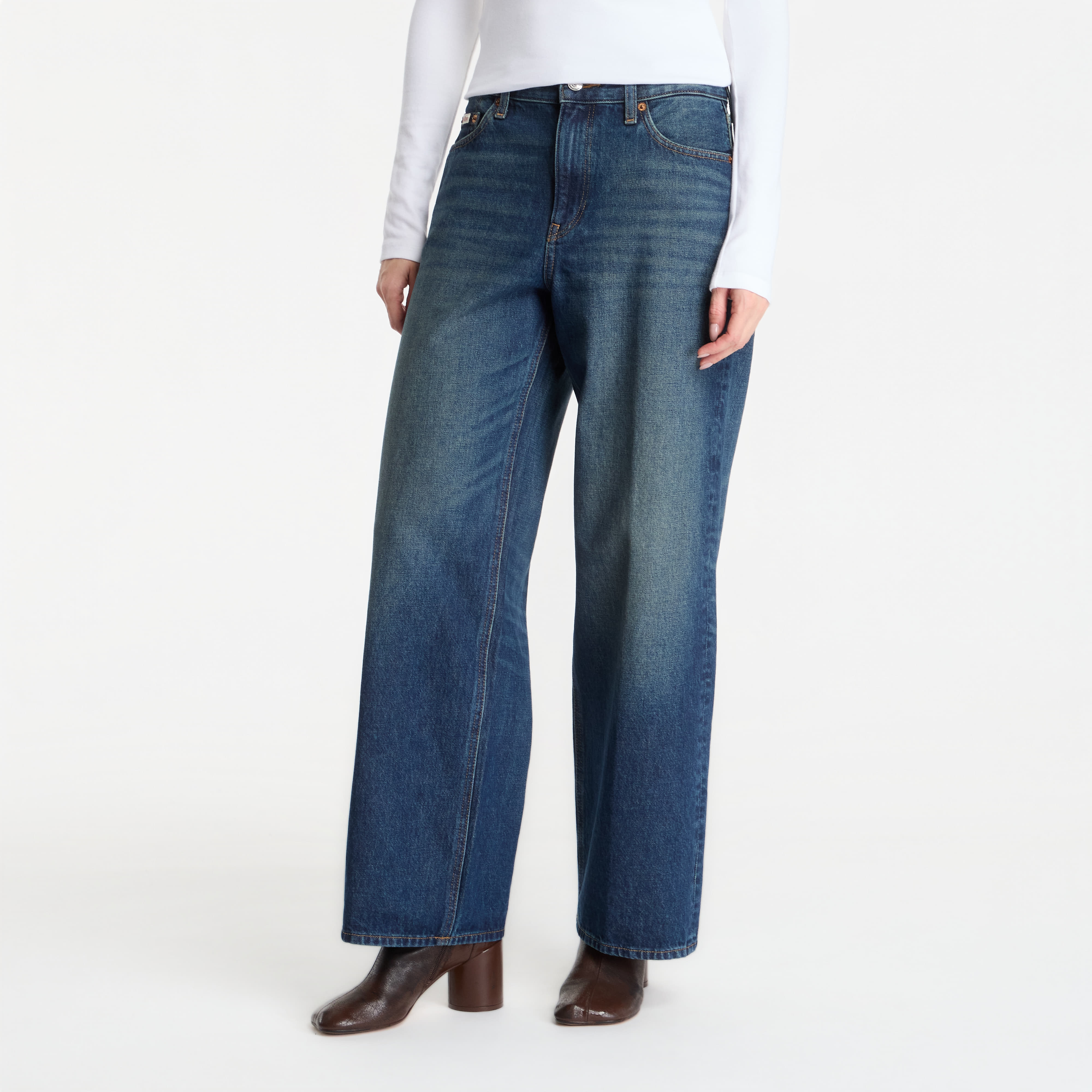 Дънки Calvin Klein Low Rise Baggy Blue W25/L31
