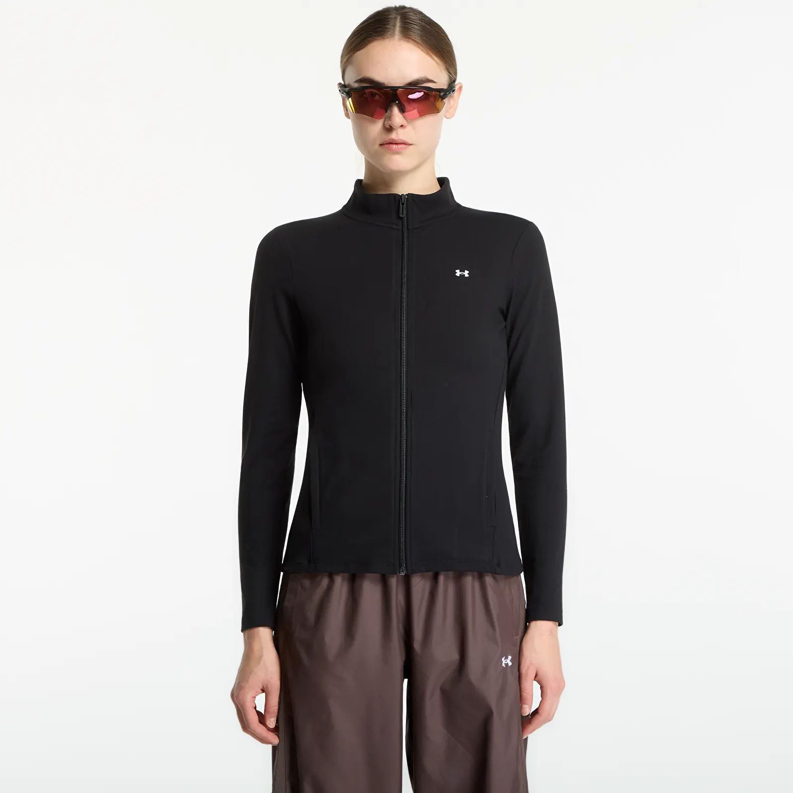 Moteriški džemperiai Under Armour Motion FZ Ultimate Black/ White
