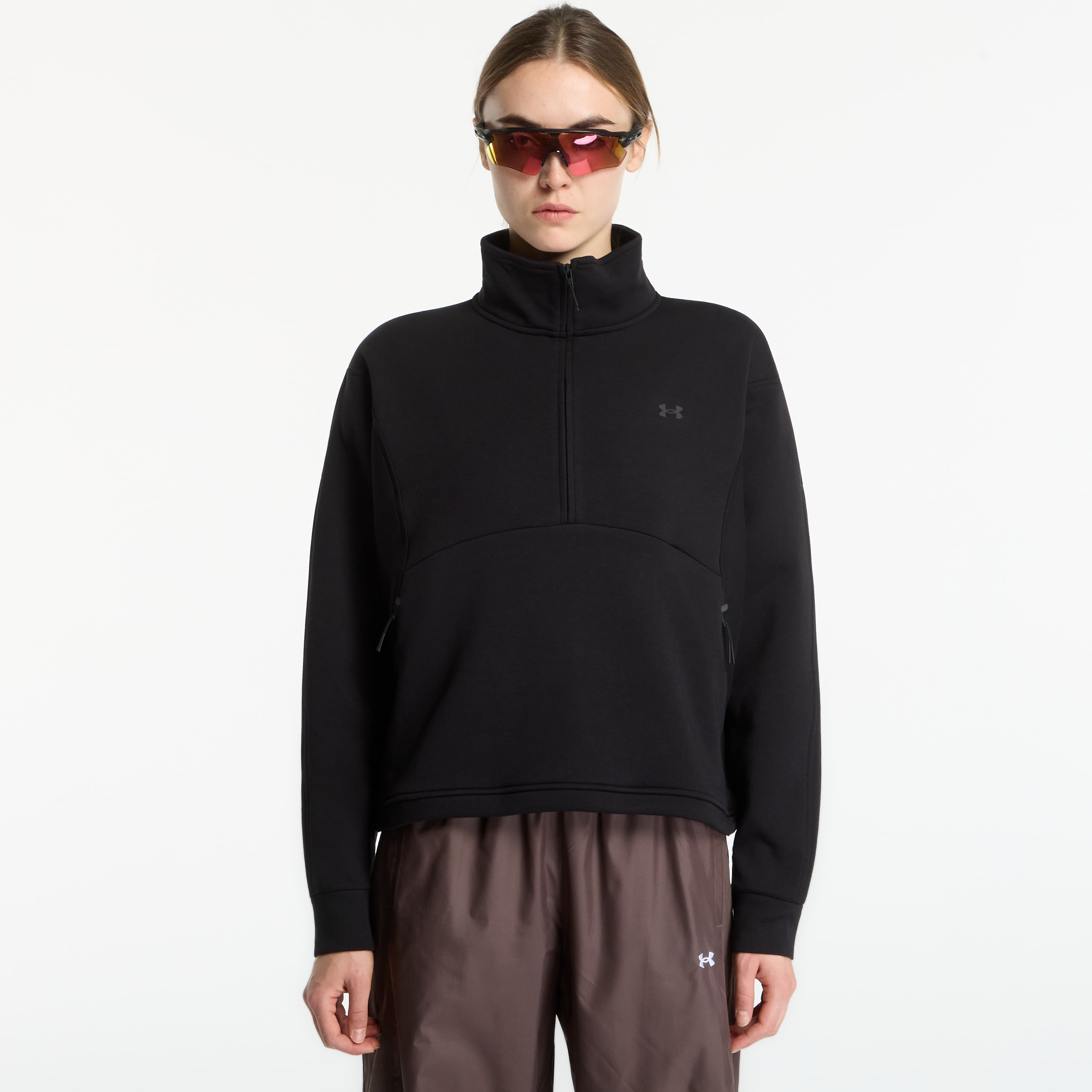 Суитшърт Under Armour Unstoppable Fleece HZ Ultimate Black/ Ultimate Black XS