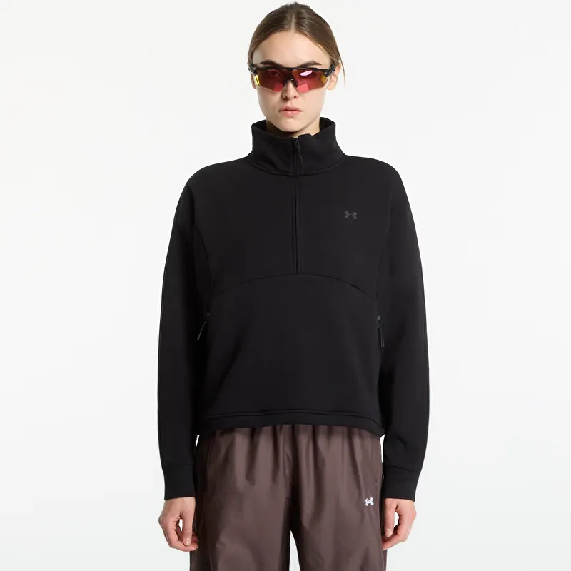 Mikina Under Armour Unstoppable Fleece HZ Ultimate Black/ Ultimate Black