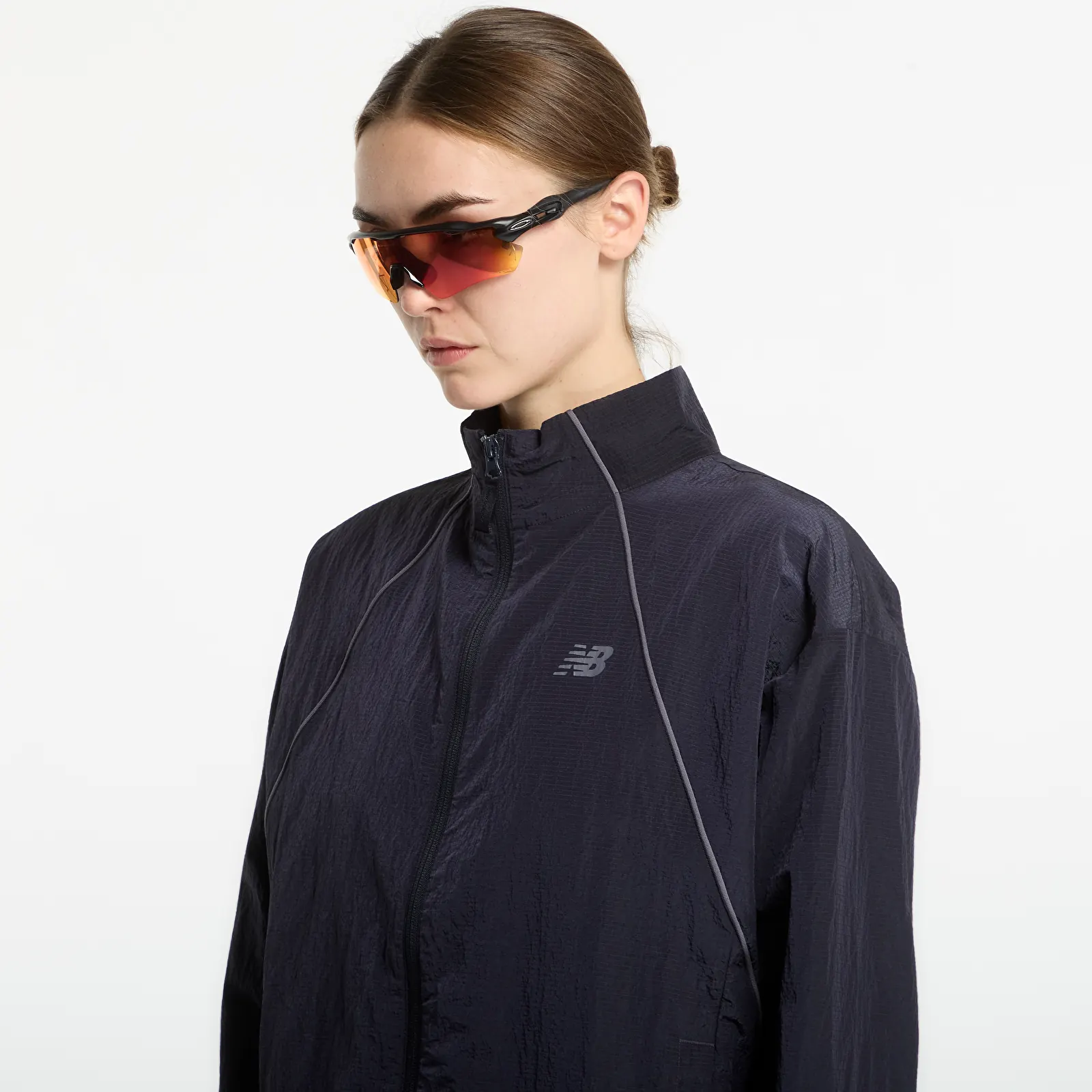 Dámske bundy New Balance Sport Legacy Jacket Dark Night