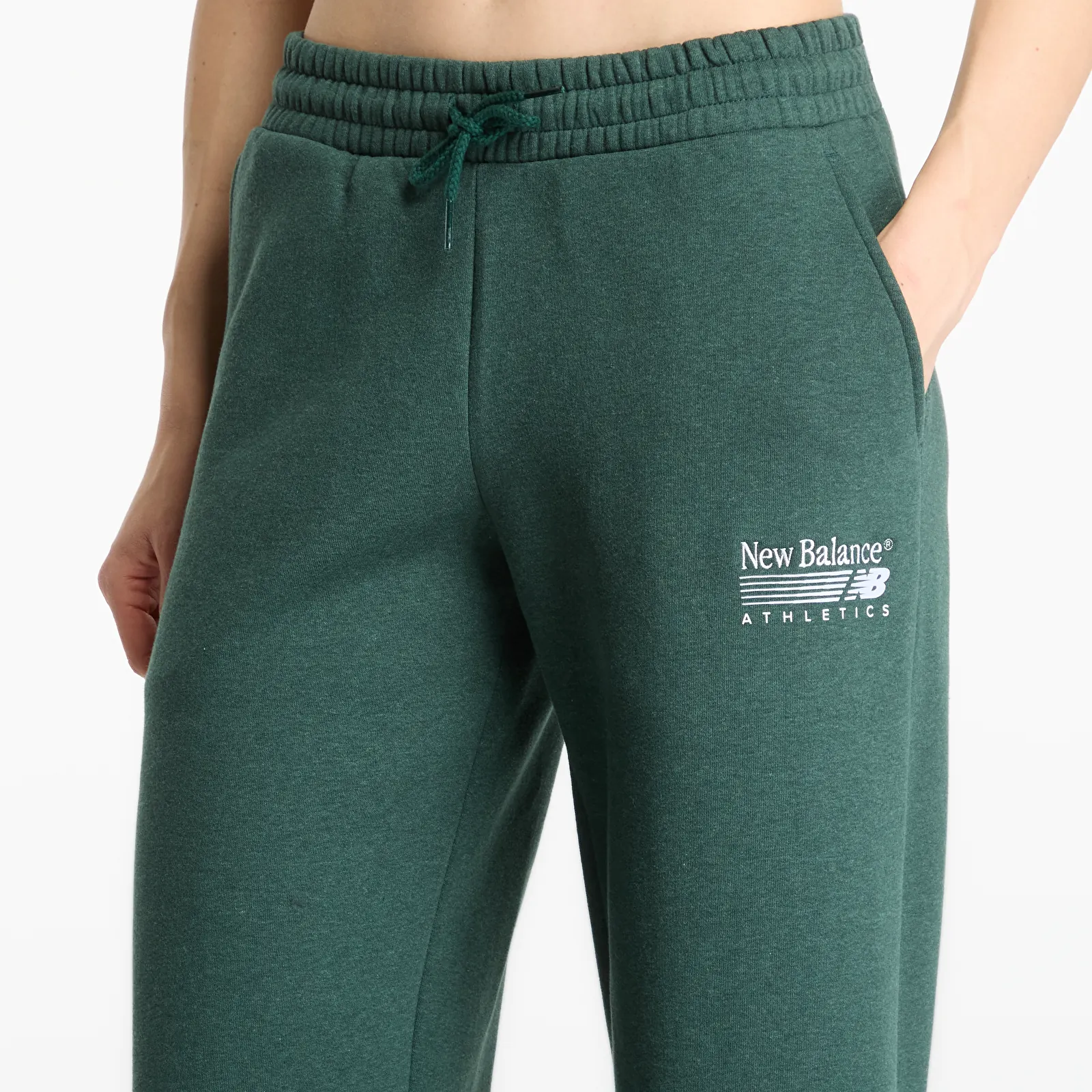 Joggingbroeken voor dames New Balance Trackside Fleece Pant Nordic Green Heather