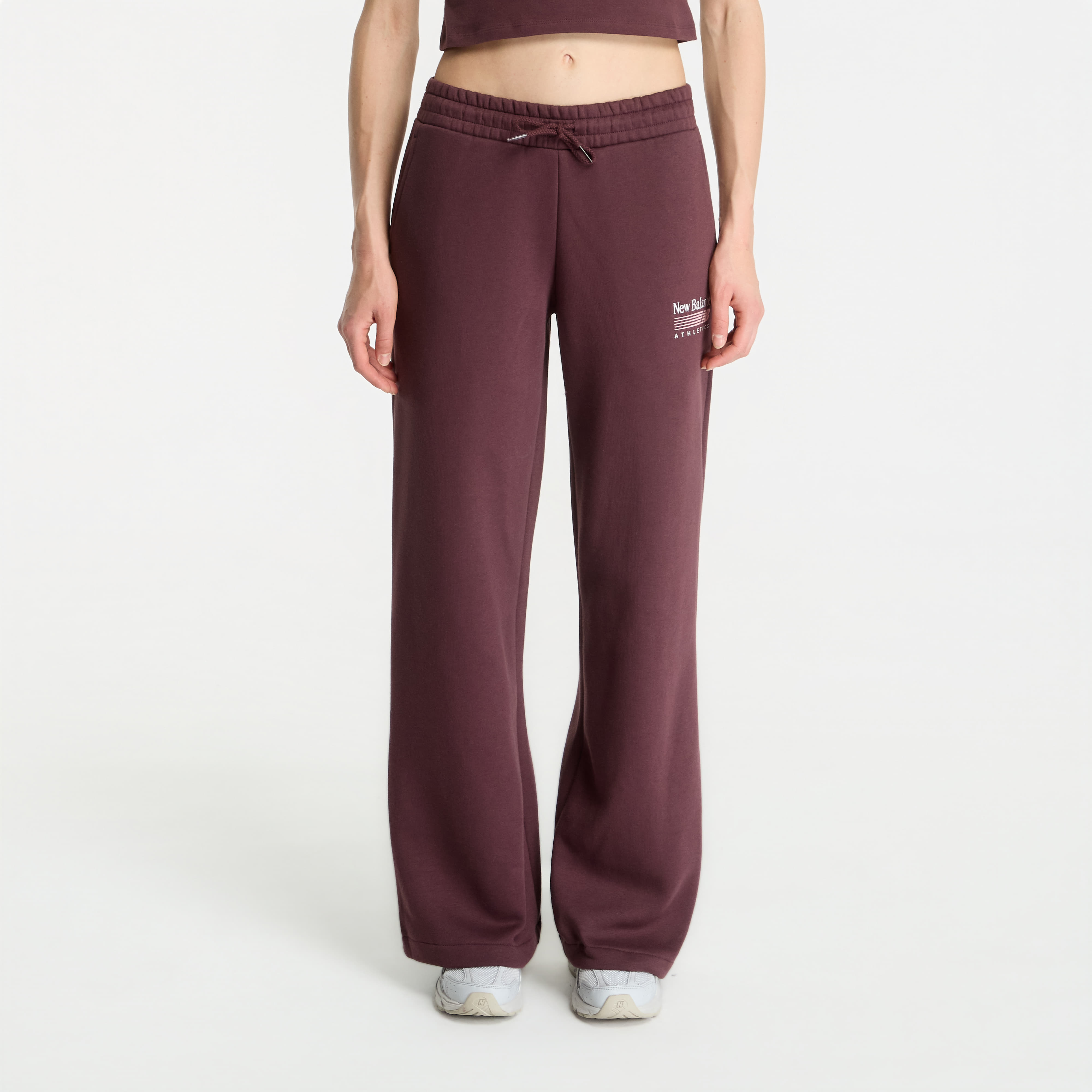 Потници New Balance Trackside Fleece Pant Cherry Leather L
