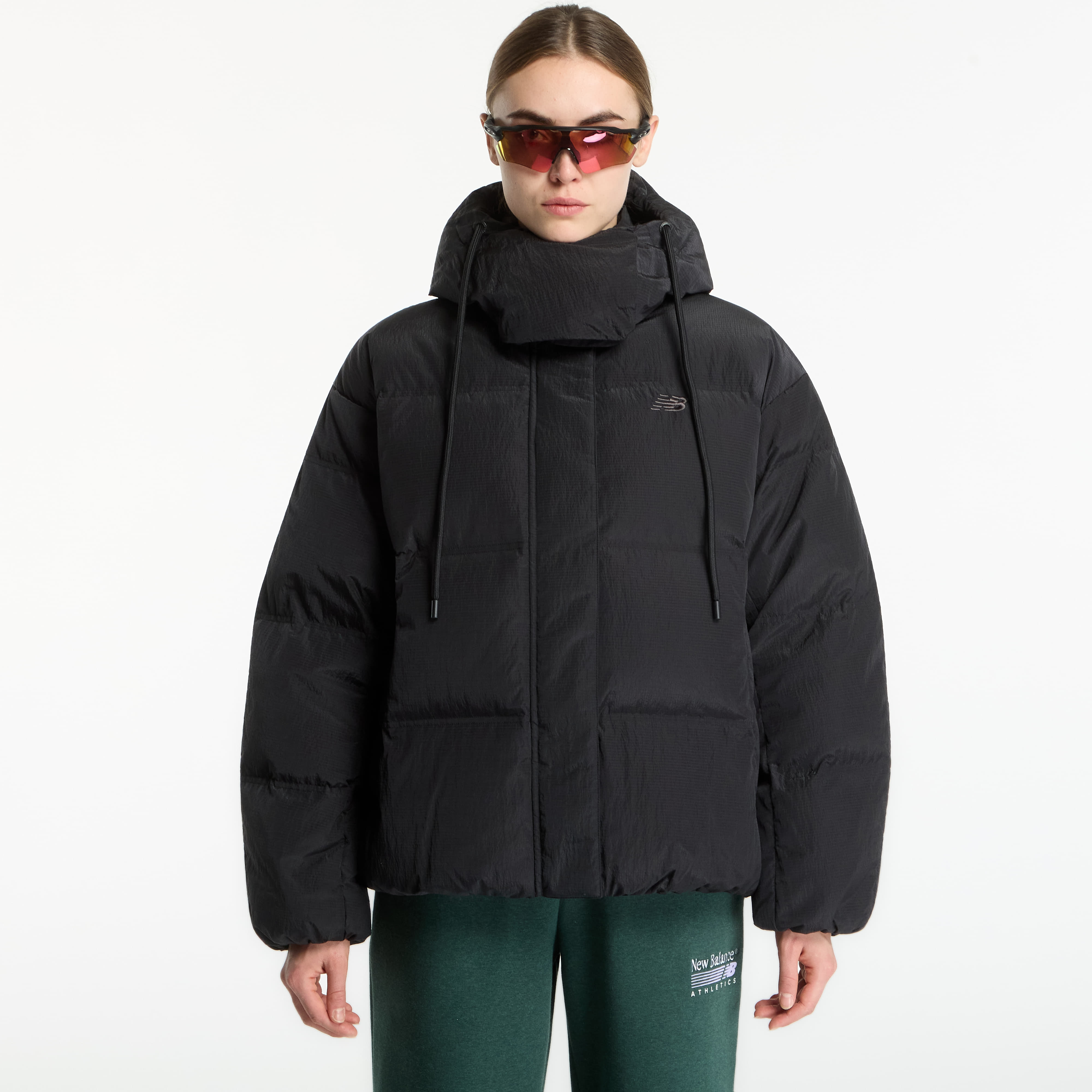 Пухено яке New Balance Premium Puffer Jacket Black L
