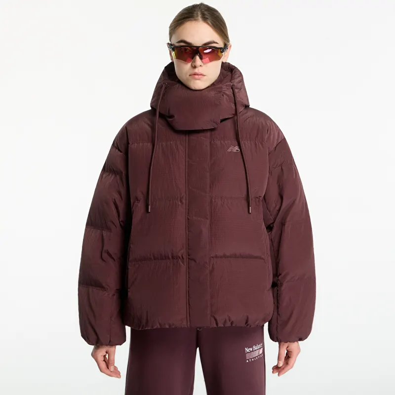 New Balance Premium Puffer Jacket Cherry Leather