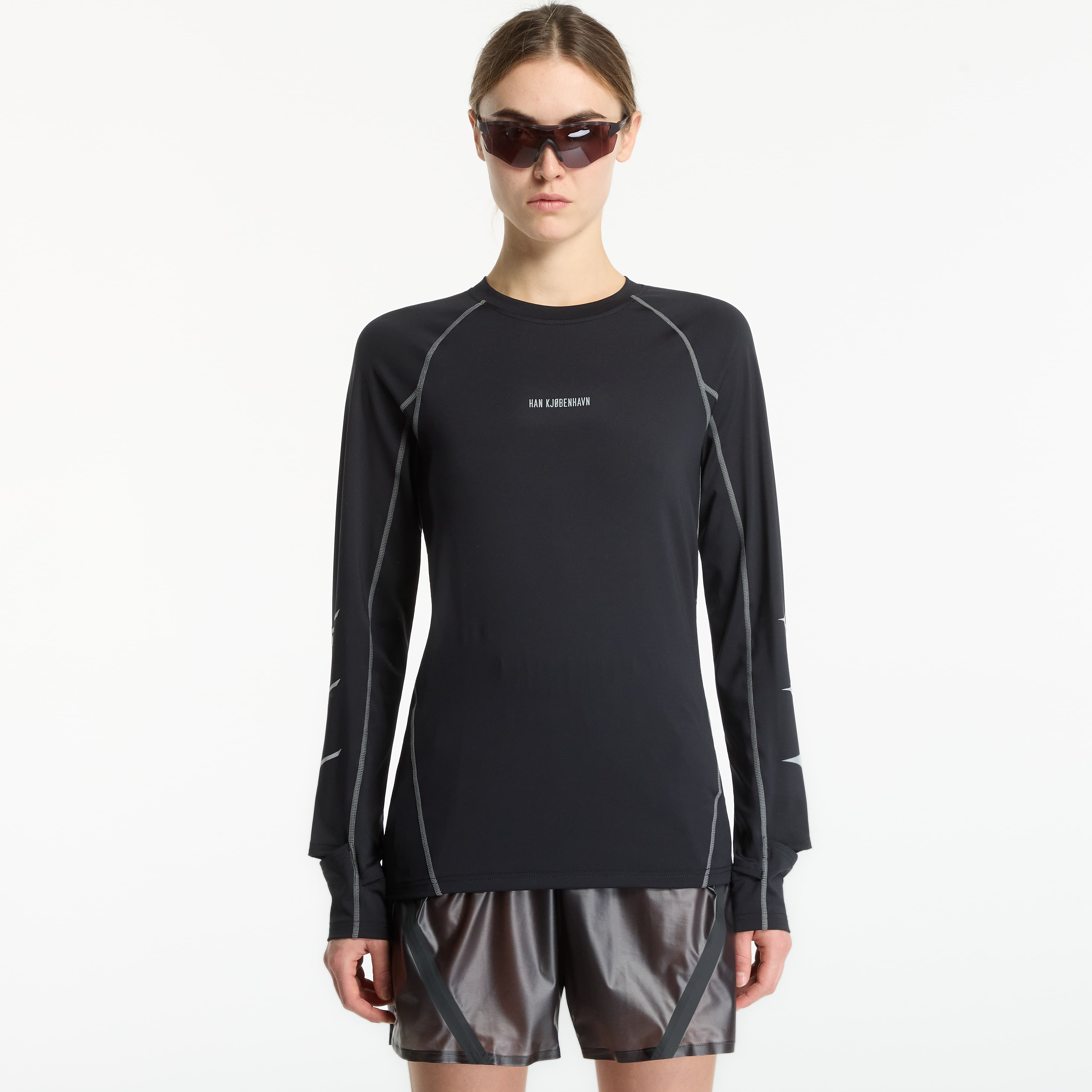 Тениска Mizuno x Han Kjøbenhavn Long Sleeve Black S