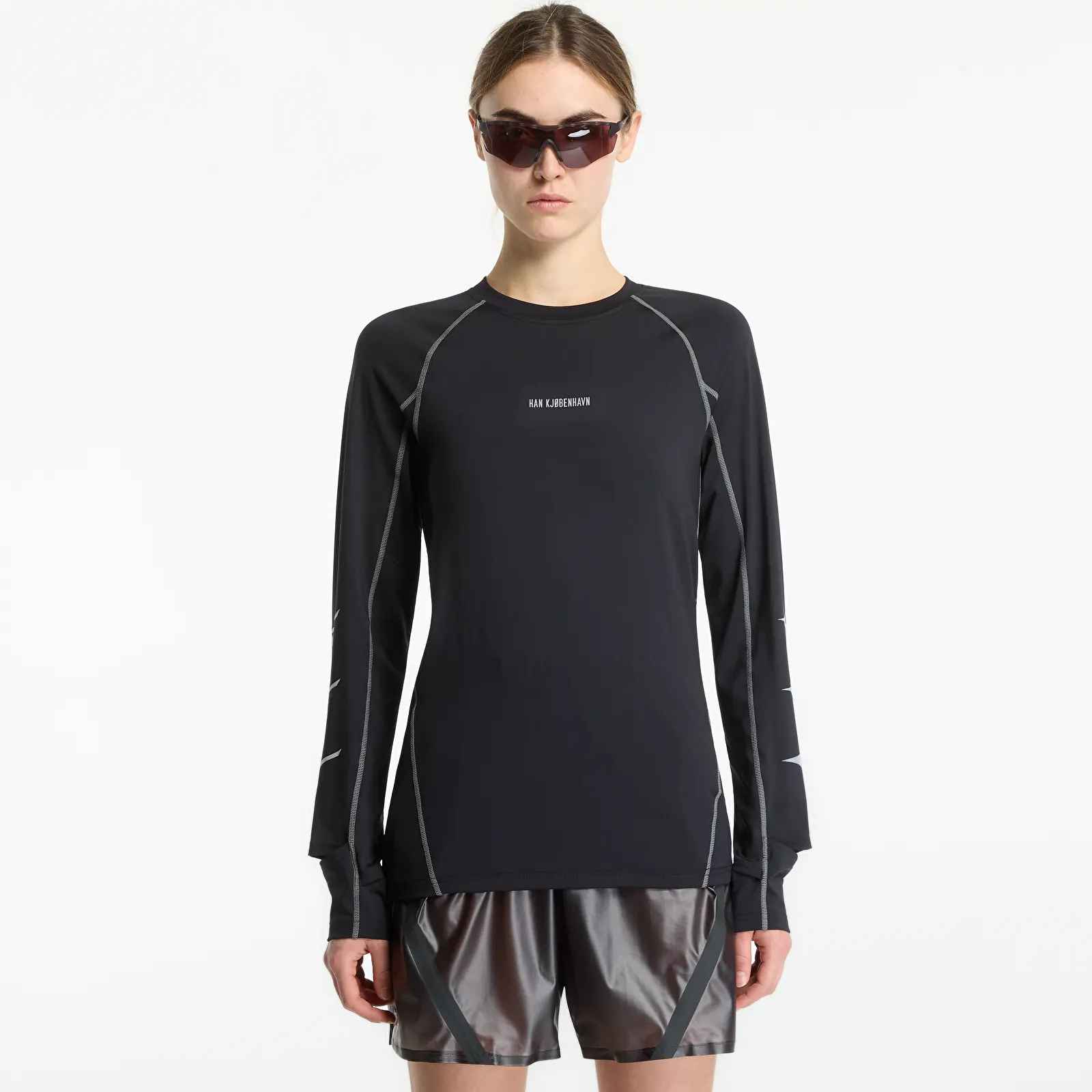 T-shirts de homem Mizuno x Han Kjøbenhavn Long Sleeve Black