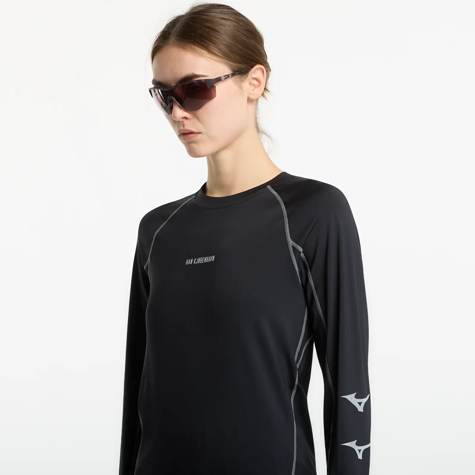 T-shirts de homem Mizuno x Han Kjøbenhavn Long Sleeve Black