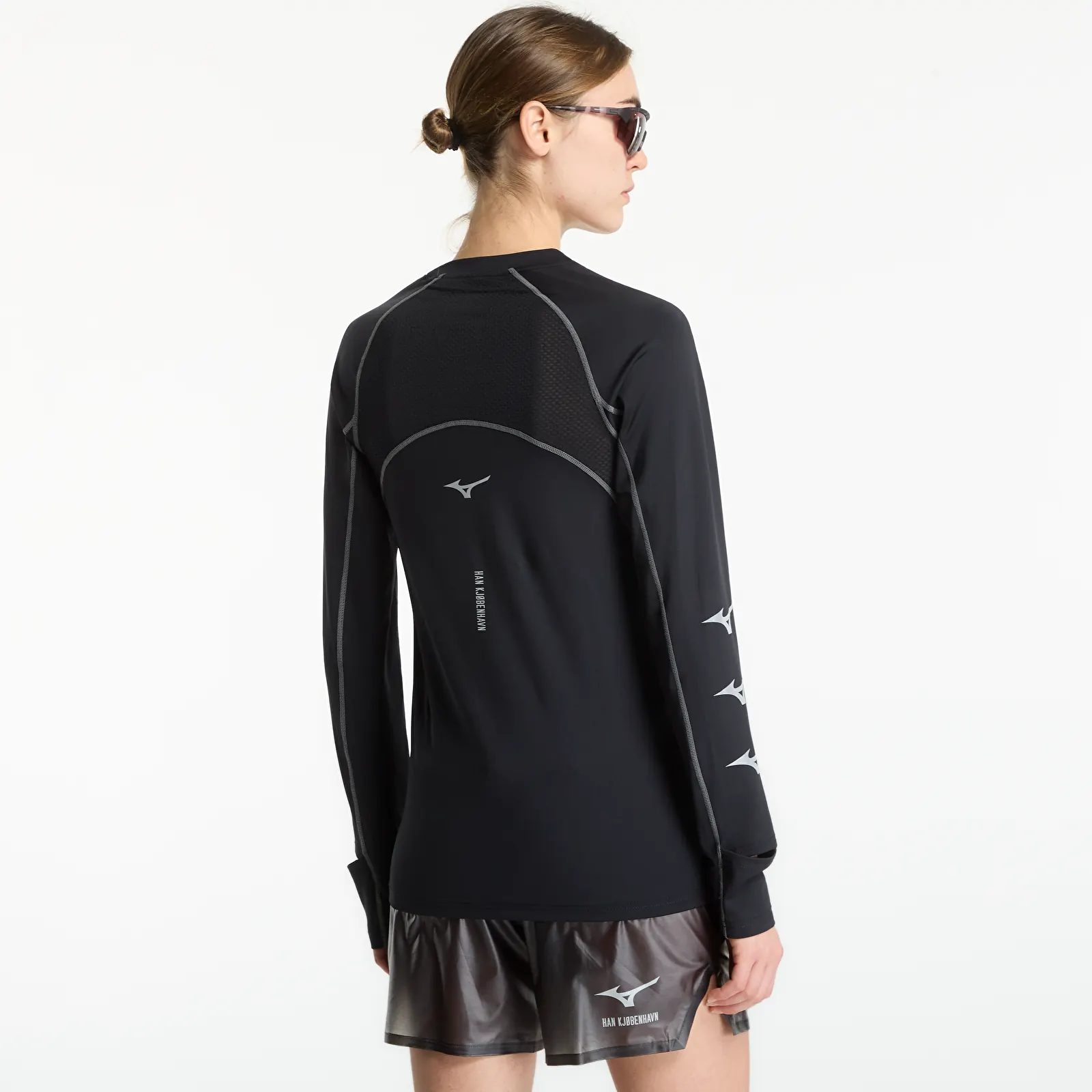 T-shirts de homem Mizuno x Han Kjøbenhavn Long Sleeve Black