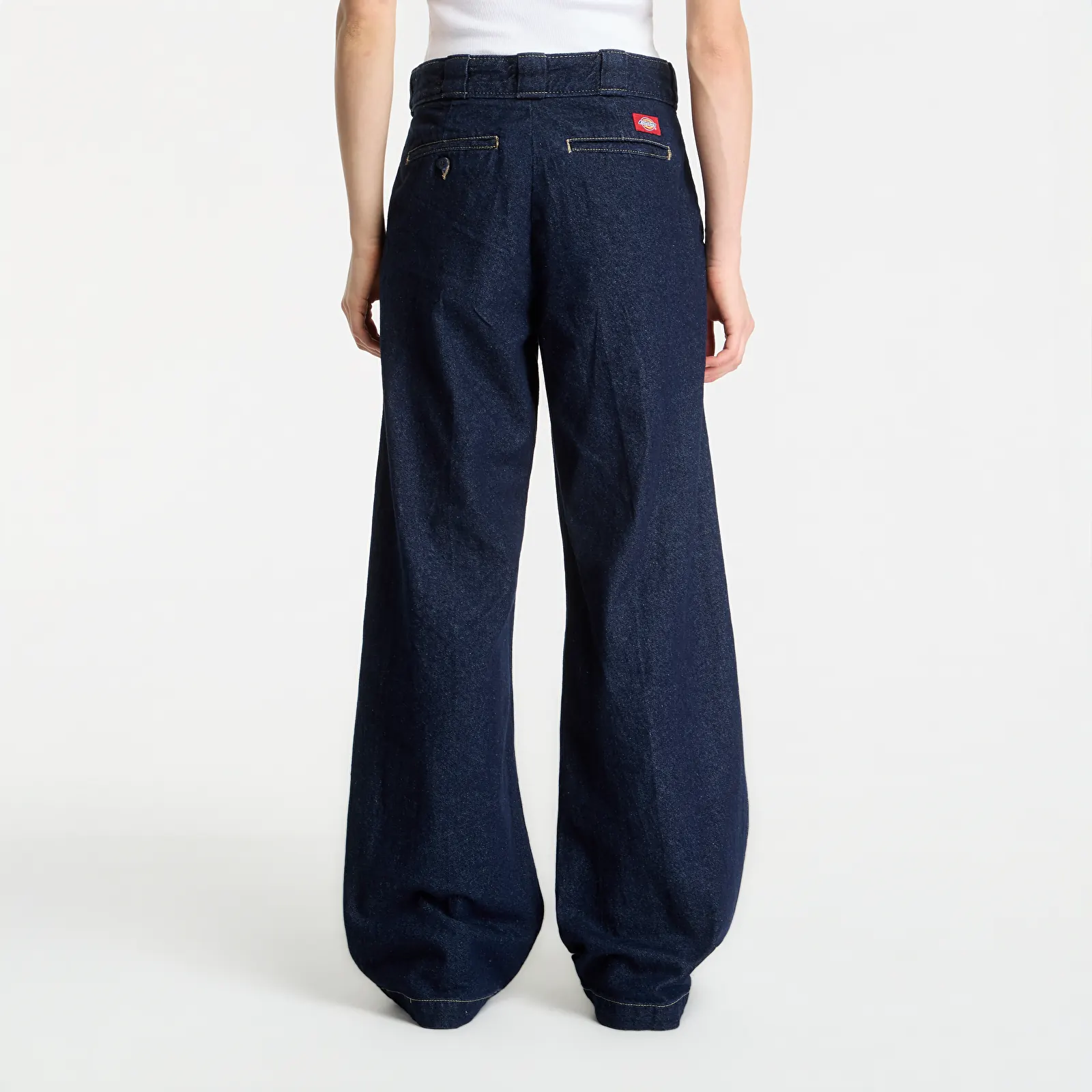 Pantalons femme Dickies Goodsprings Wide Work Jeans Blue