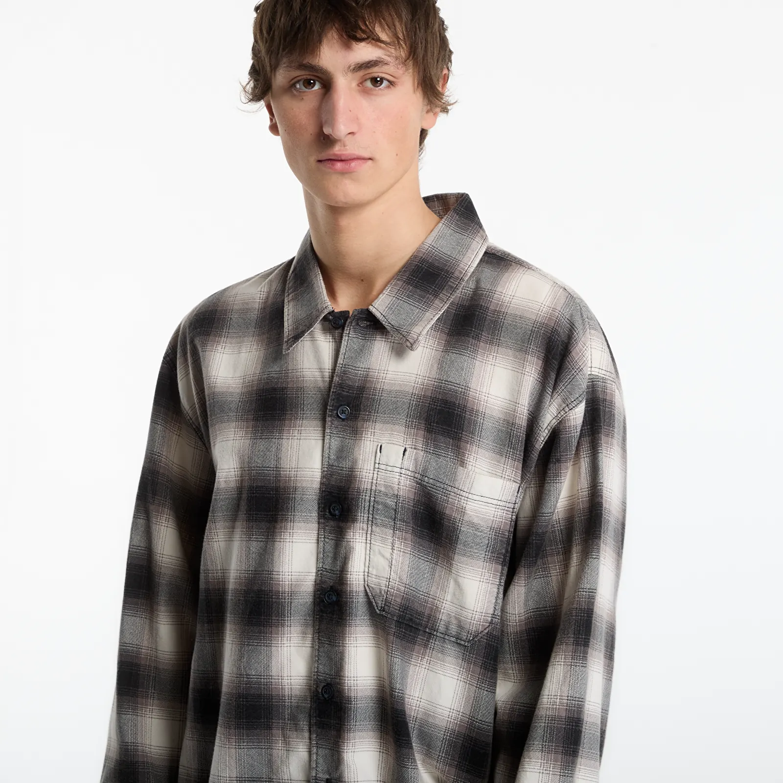Skjorter for menn Dickies Gulfport Flannel Shirt Black