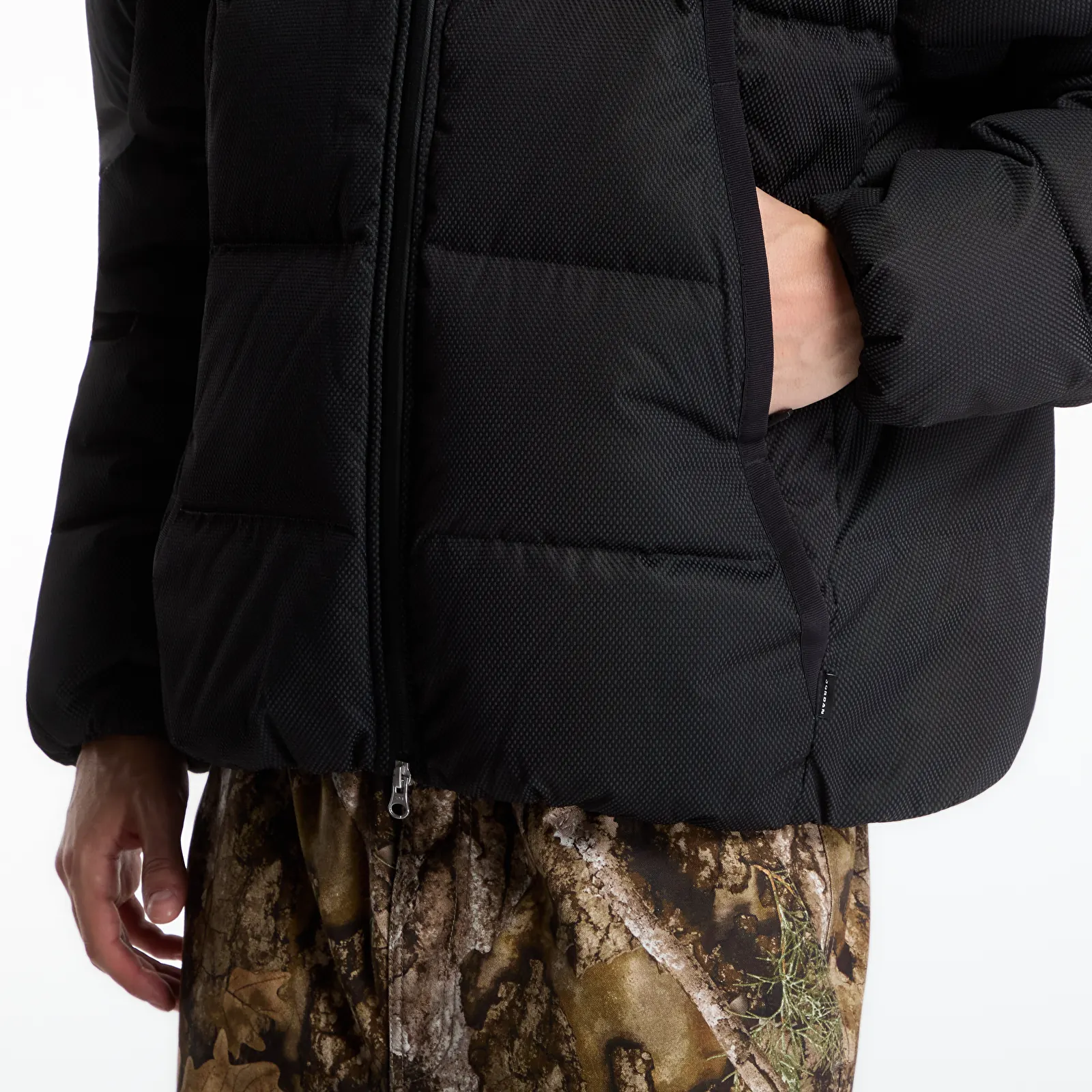 Men's down jackets Jordan Flight Mountainside Puffer Jacket Black/ Celery/ Bright Citron