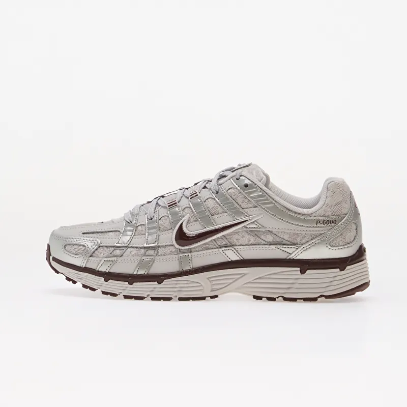 Nike P-6000 Vast Grey/ Burgundy Crush-Metallic Silver