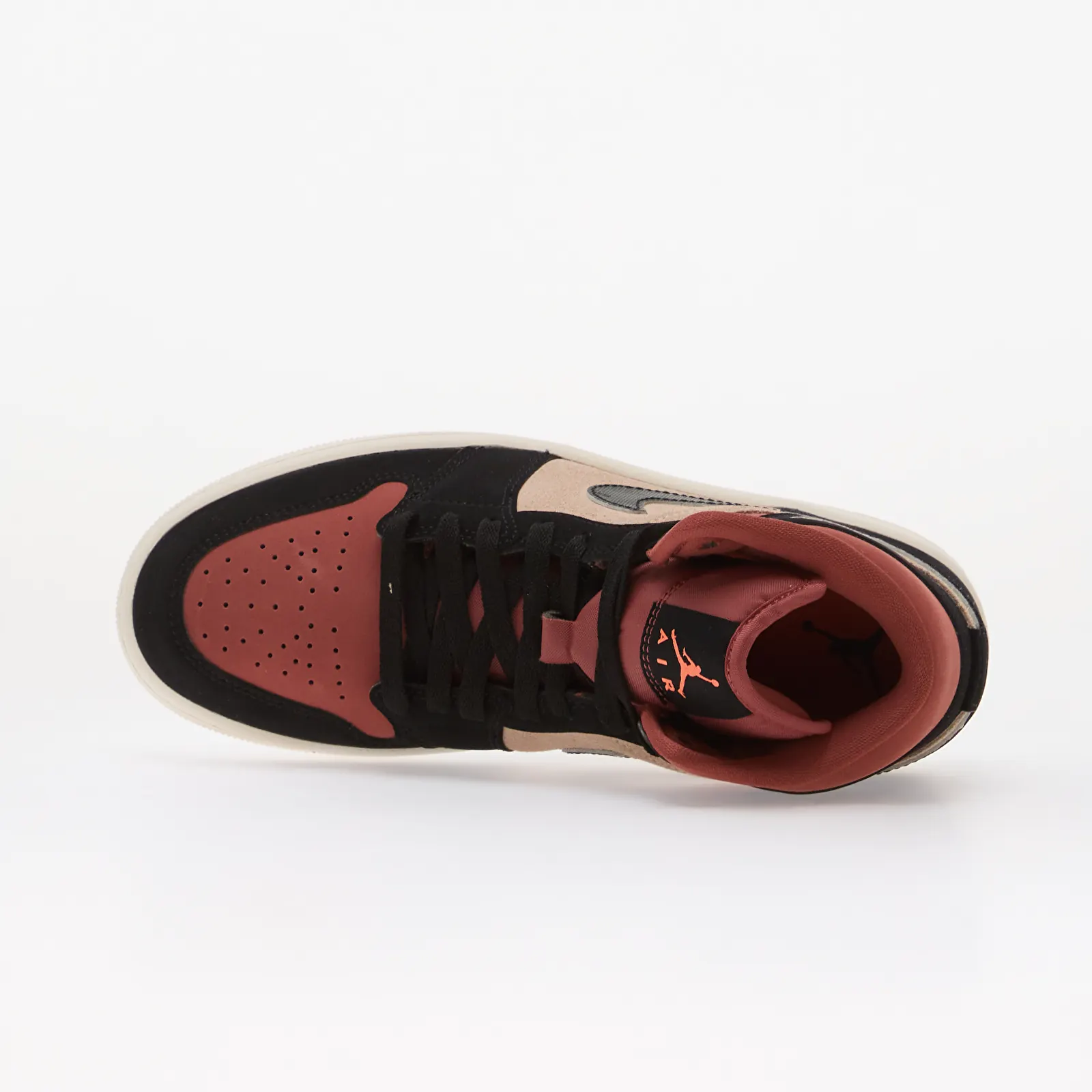 Baskets femme Air Jordan 1 Mid Particle Beige/ Black-Canyon Rust-Sail
