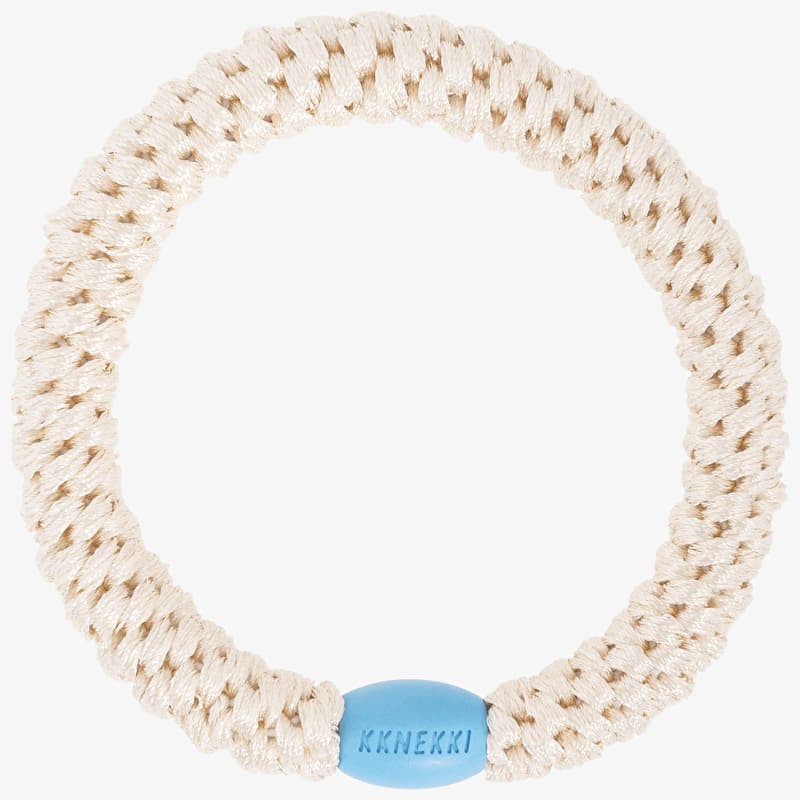 KKNEKKI Ivory blue bead