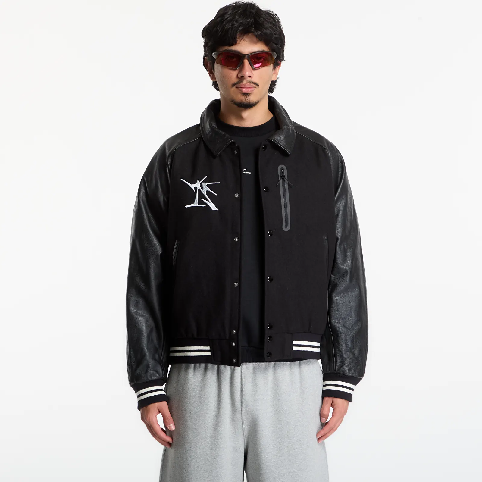 Pánske bundy Nike Destroyer Men's Jacket Black/ Black/ Safety Orange