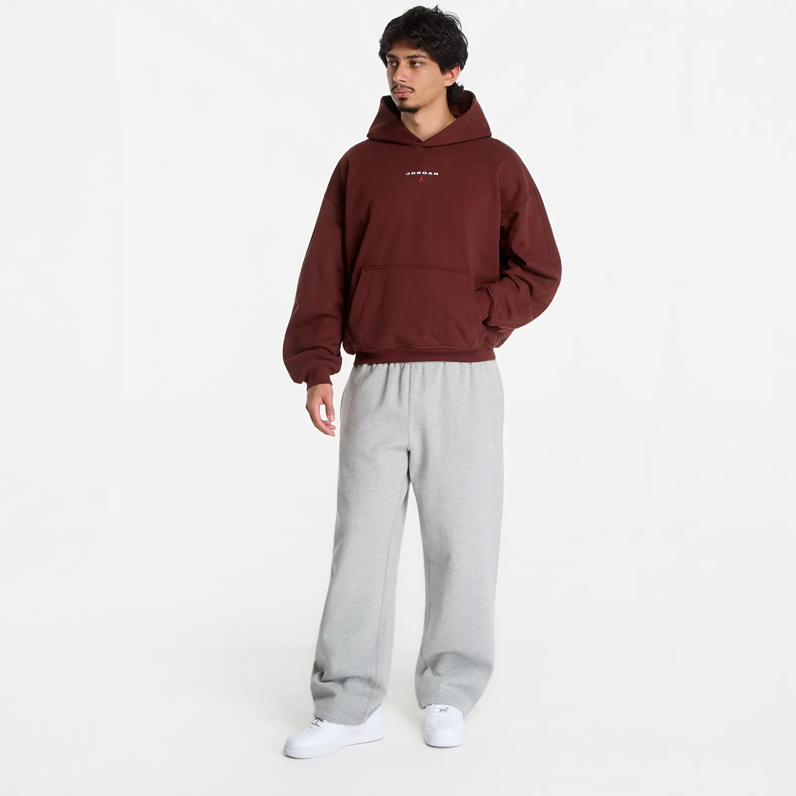 Hoodies voor heren Jordan Flight Fleece Oversized Pullover Hoodie Bronze Eclipse