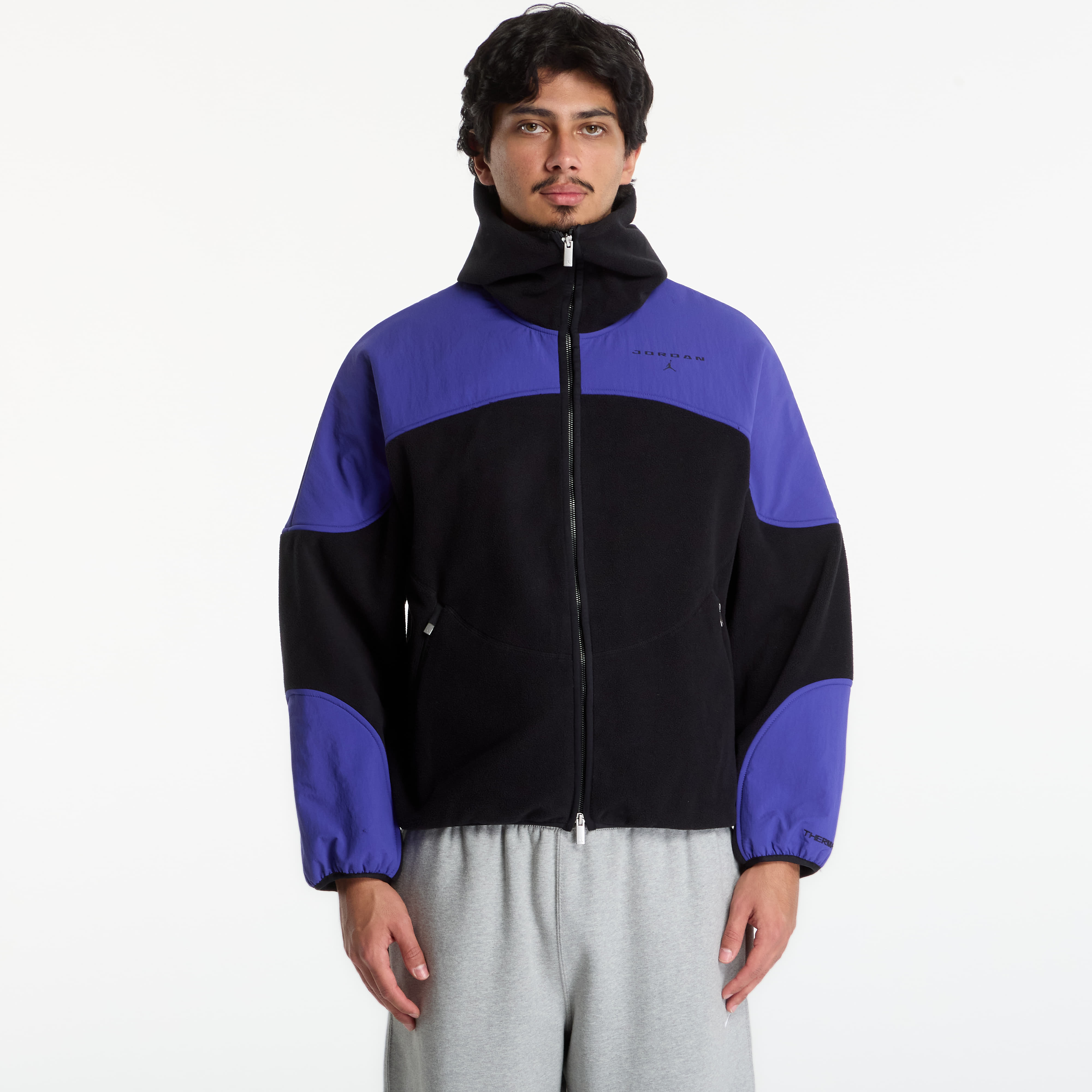 Суитшърт Jordan Flight Mountainside Therma-FIT Full-Zip Hoodie Black/ Light Concord/ Black XL