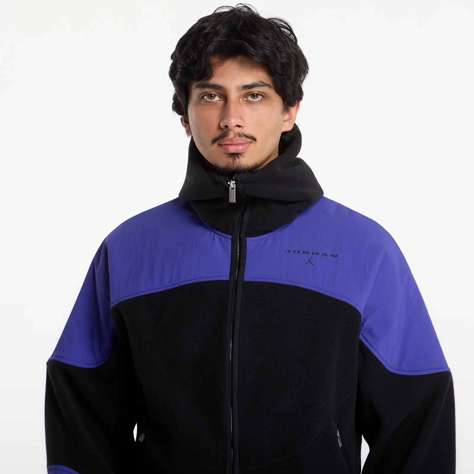 Pánske mikiny Jordan Flight Mountainside Therma-FIT Full-Zip Hoodie Black/ Light Concord/ Black