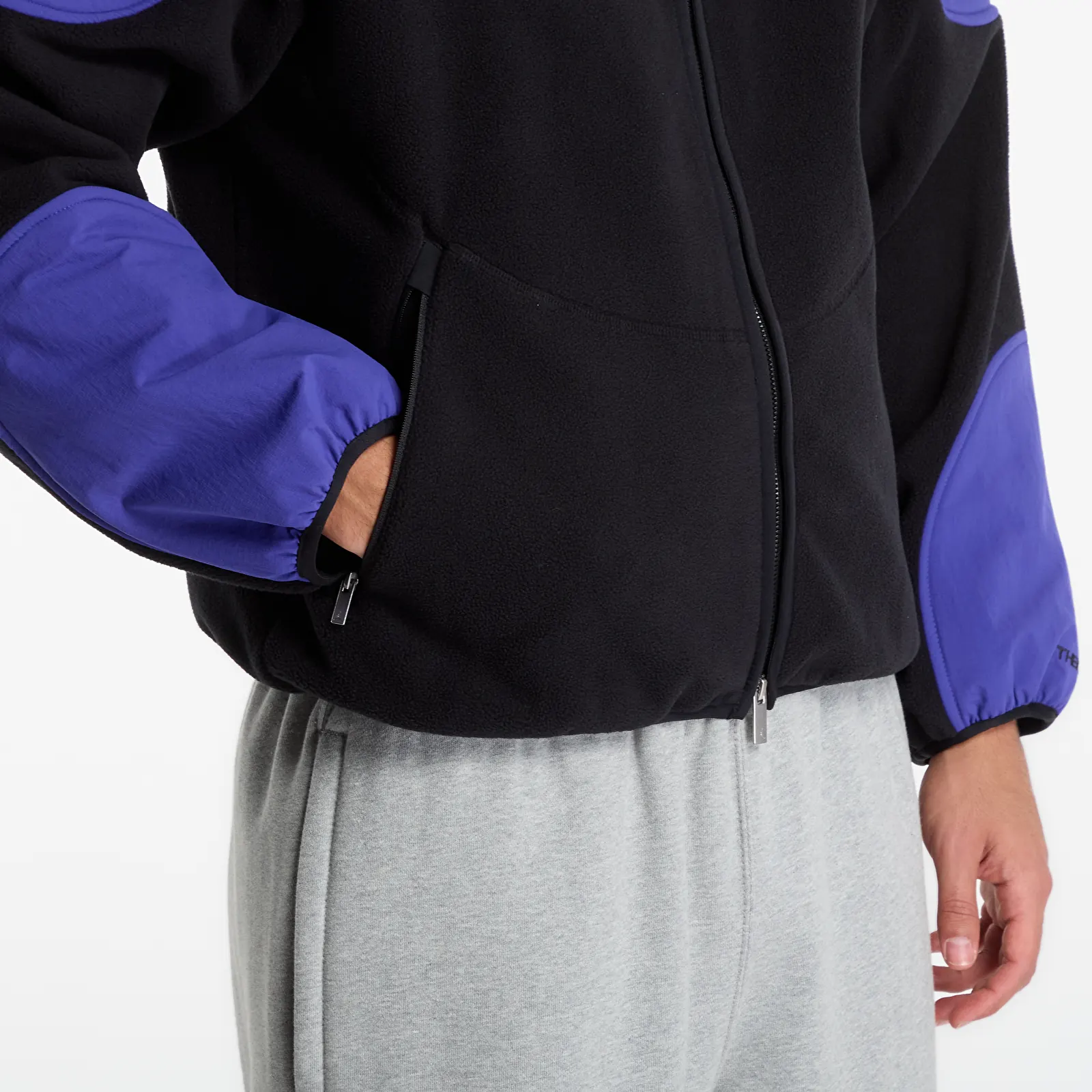 Pánske mikiny Jordan Flight Mountainside Therma-FIT Full-Zip Hoodie Black/ Light Concord/ Black