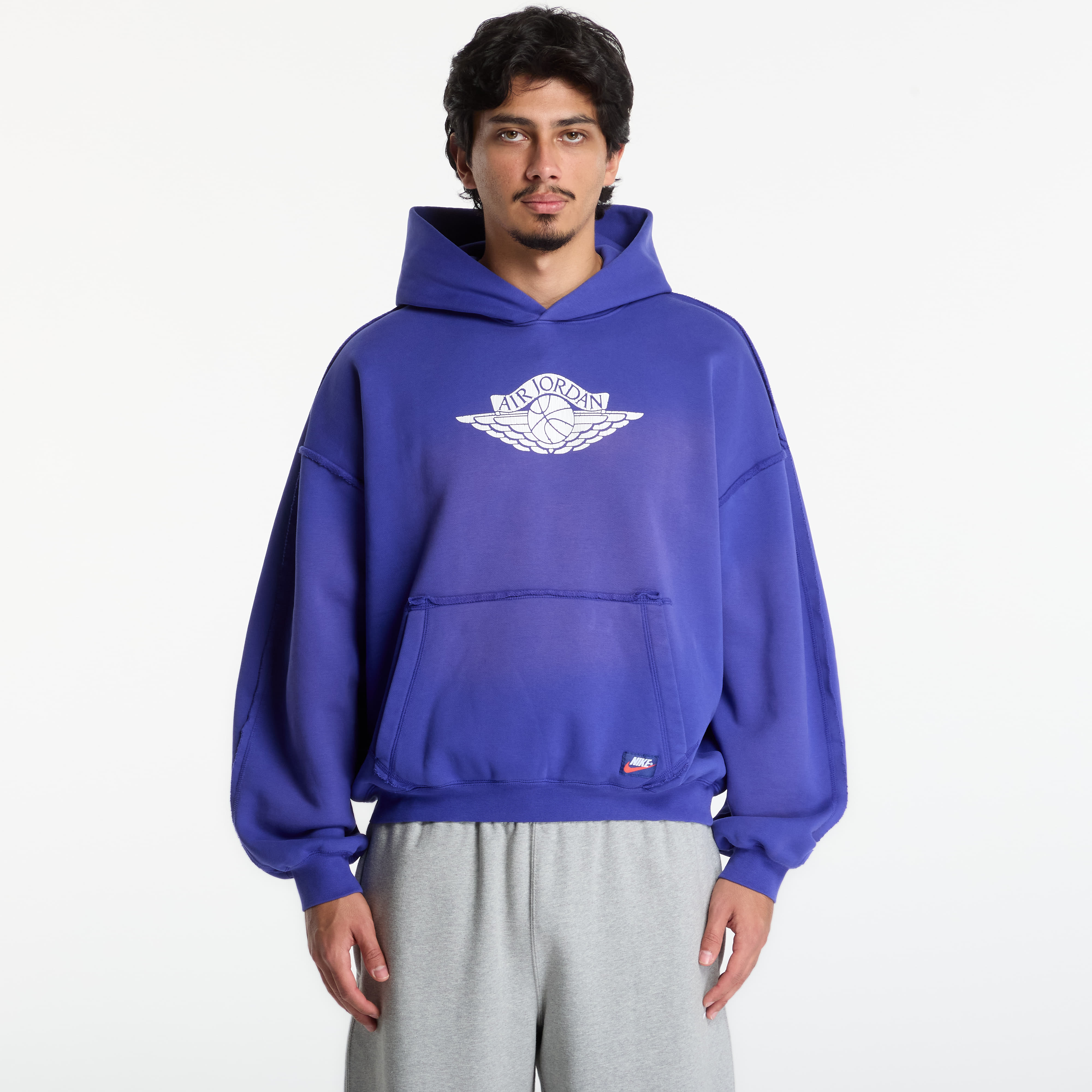 Суитшърт Jordan Flight Wings Fleece Pullover Hoodie Light Concord/ Sail XXL