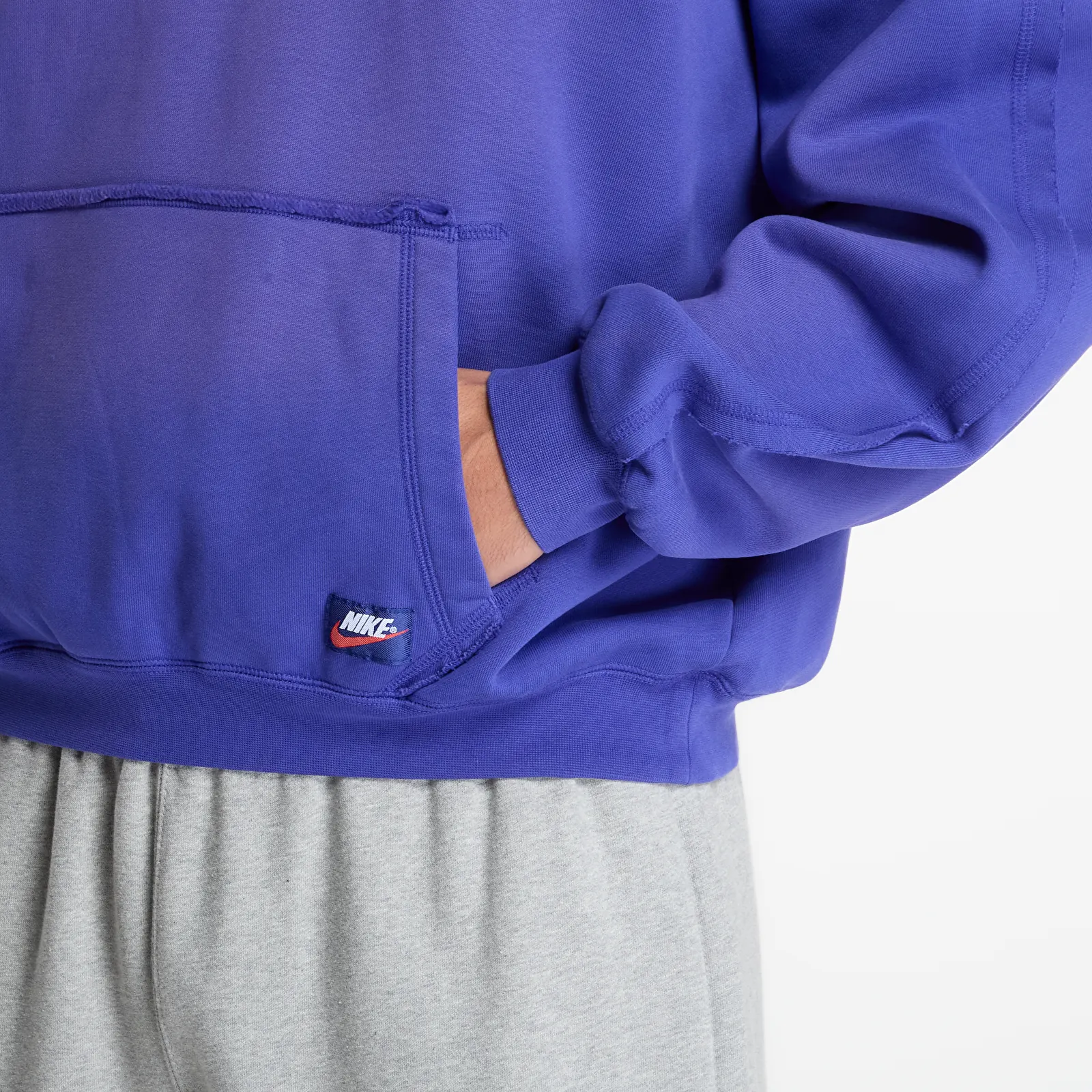 Pánske mikiny Jordan Flight Wings Fleece Pullover Hoodie Light Concord/ Sail
