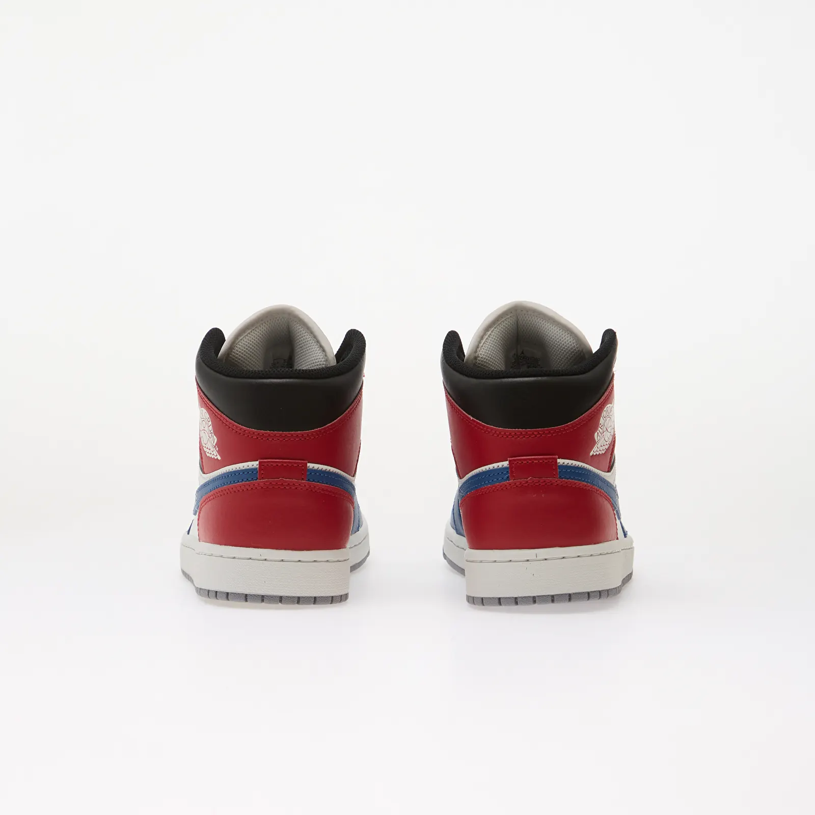 Мужские кроссовки Air Jordan 1 Mid True Blue/ Summit White-Varsity Red-Black