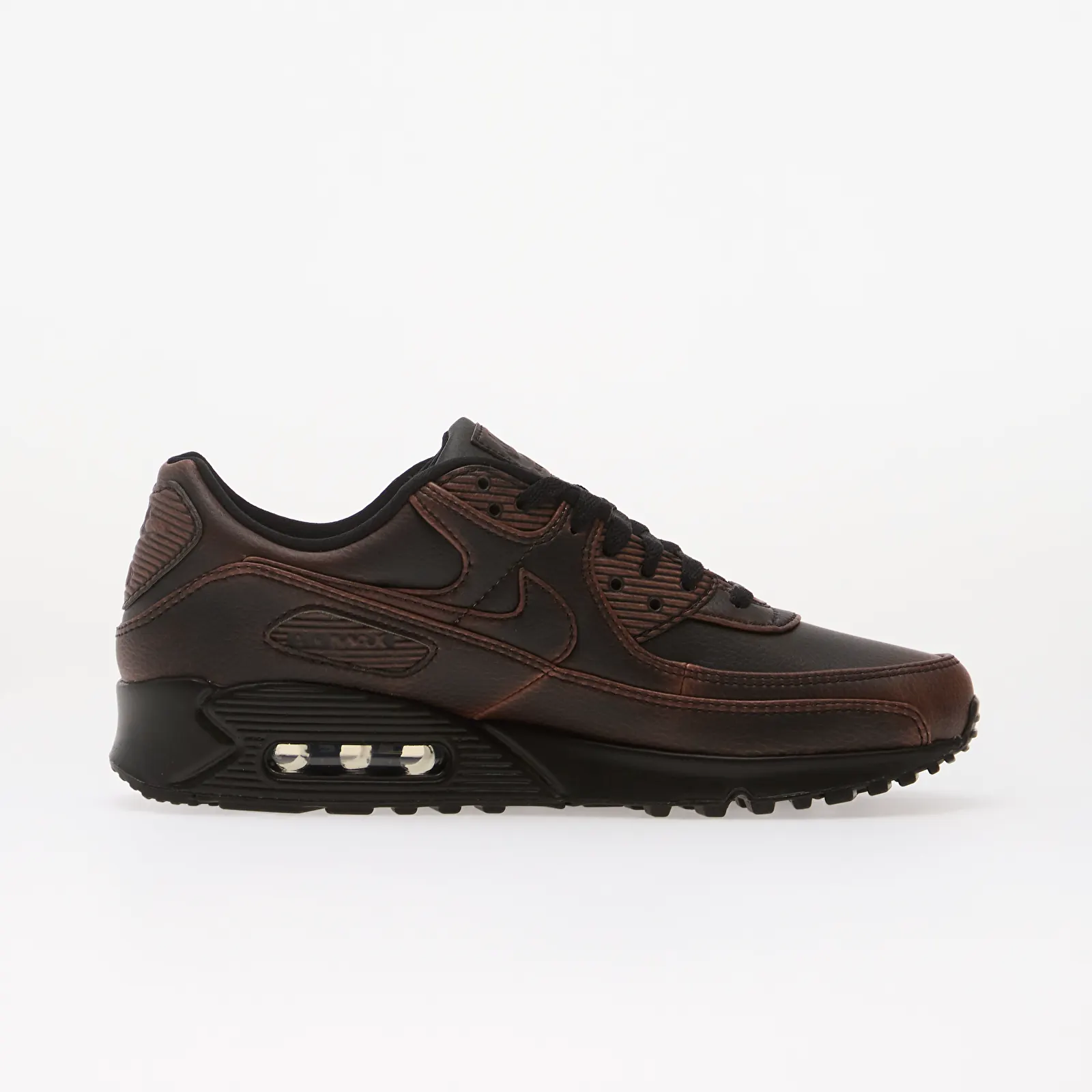 Мужские кроссовки Nike Air Max 90 Premium Essential Black/ Black-Cinnamon
