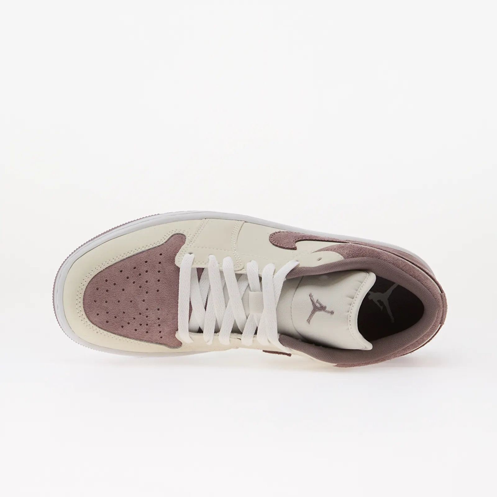 Дамски кецове Air Jordan 1 Low Swan/ White-Purple Smoke