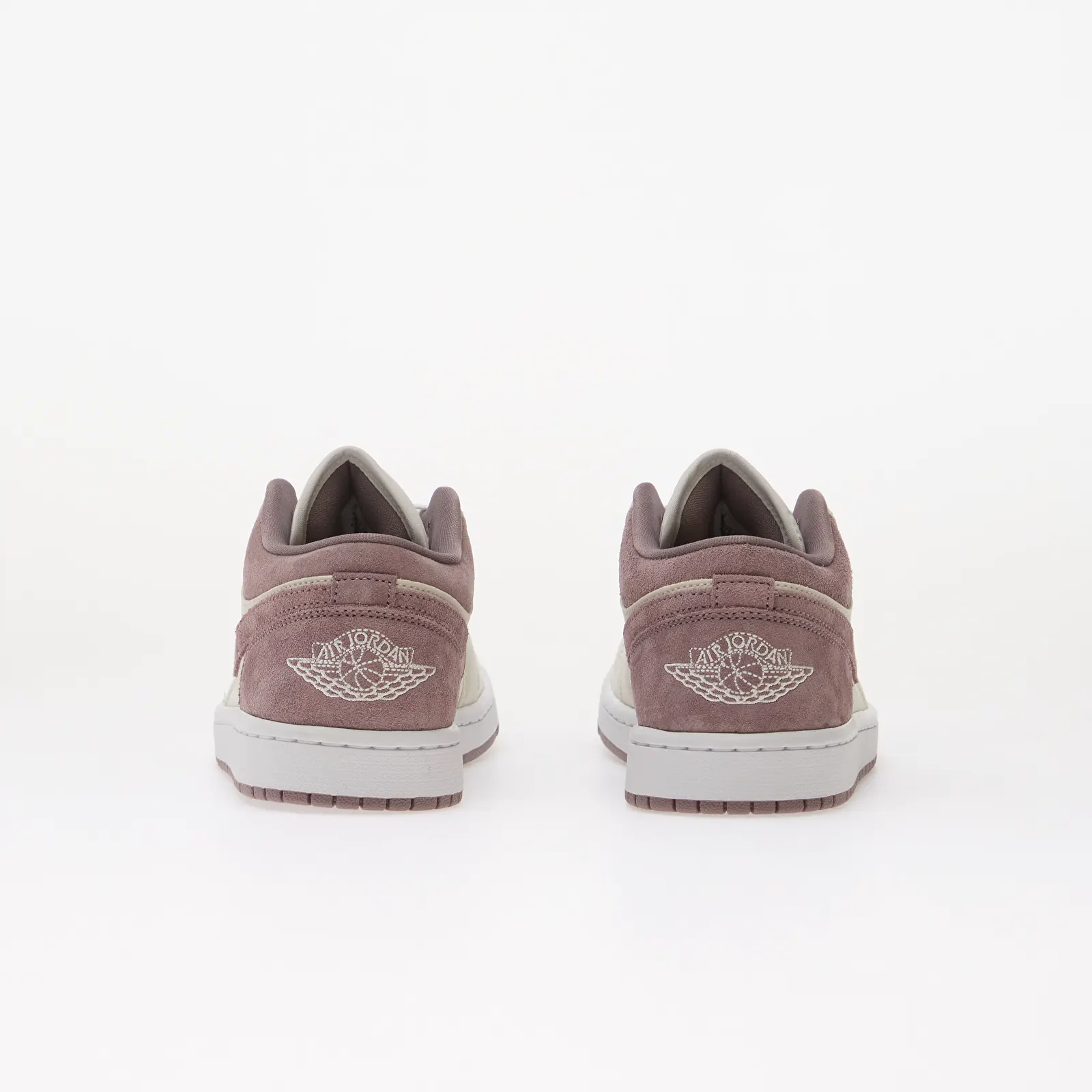 Дамски кецове Air Jordan 1 Low Swan/ White-Purple Smoke