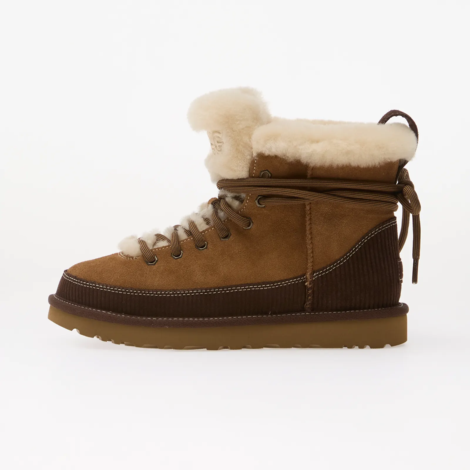 Naisten lenkkarit ja kengät UGG W Classic Heritage Lace-Up Chestnut