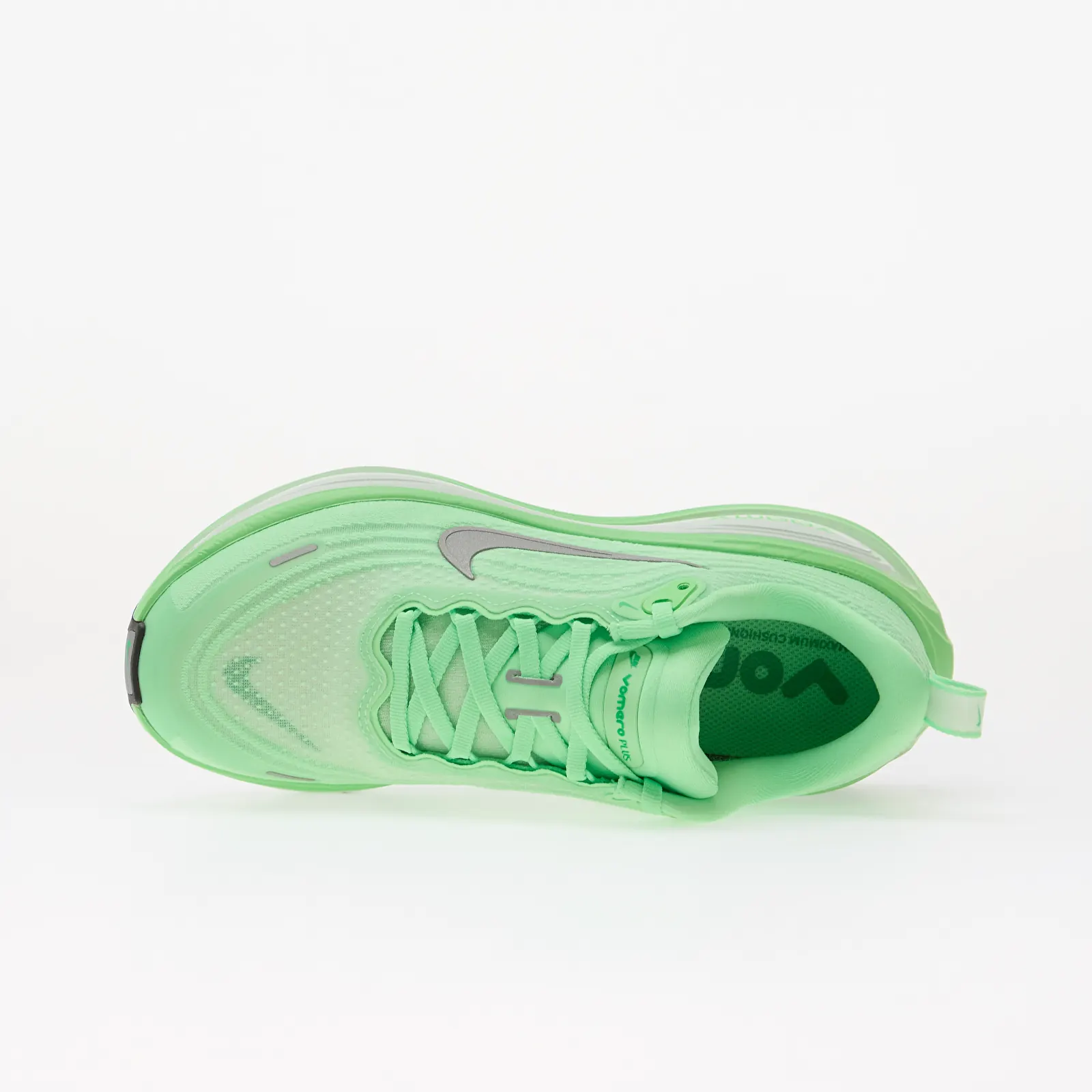 Женские кроссовки Nike Vomero Plus White/ Metallic Silver-Illusion Green