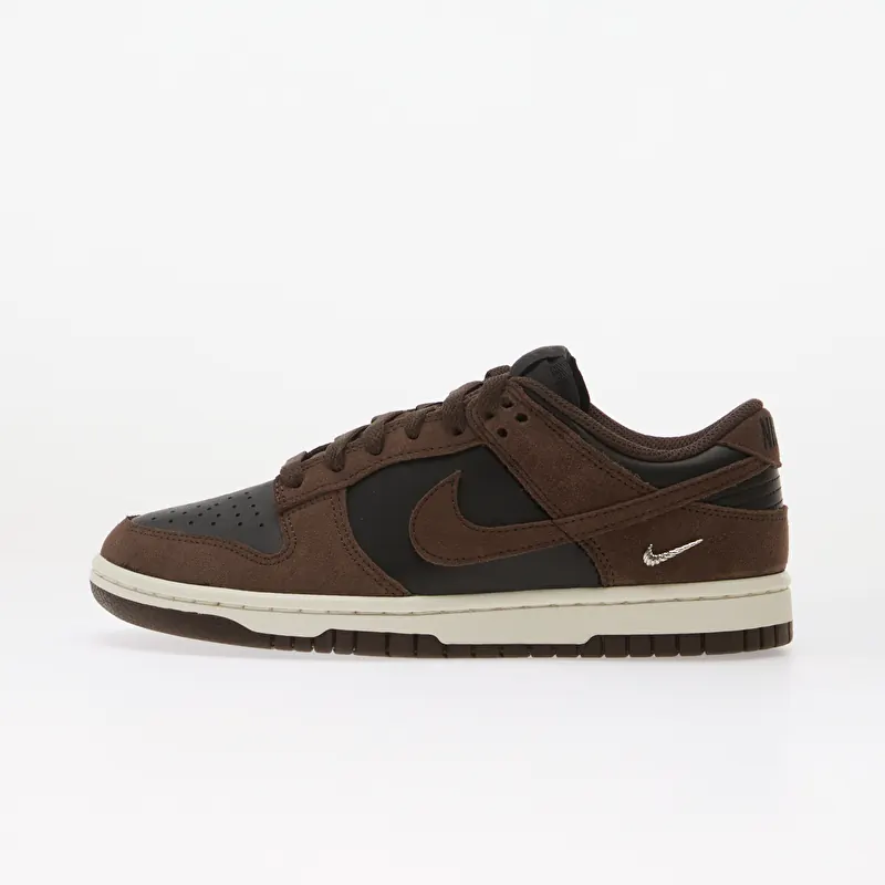 Nike Dunk Low Suede Black/ Baroque Brown-Sail-Metallic Silver