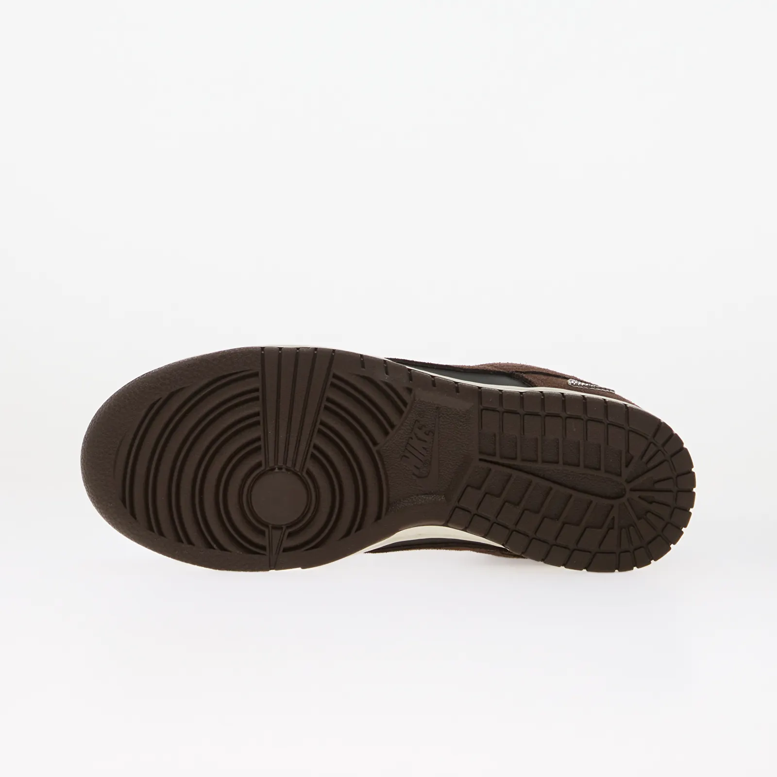 Женские кроссовки Nike Dunk Low Suede Black/ Baroque Brown-Sail-Metallic Silver