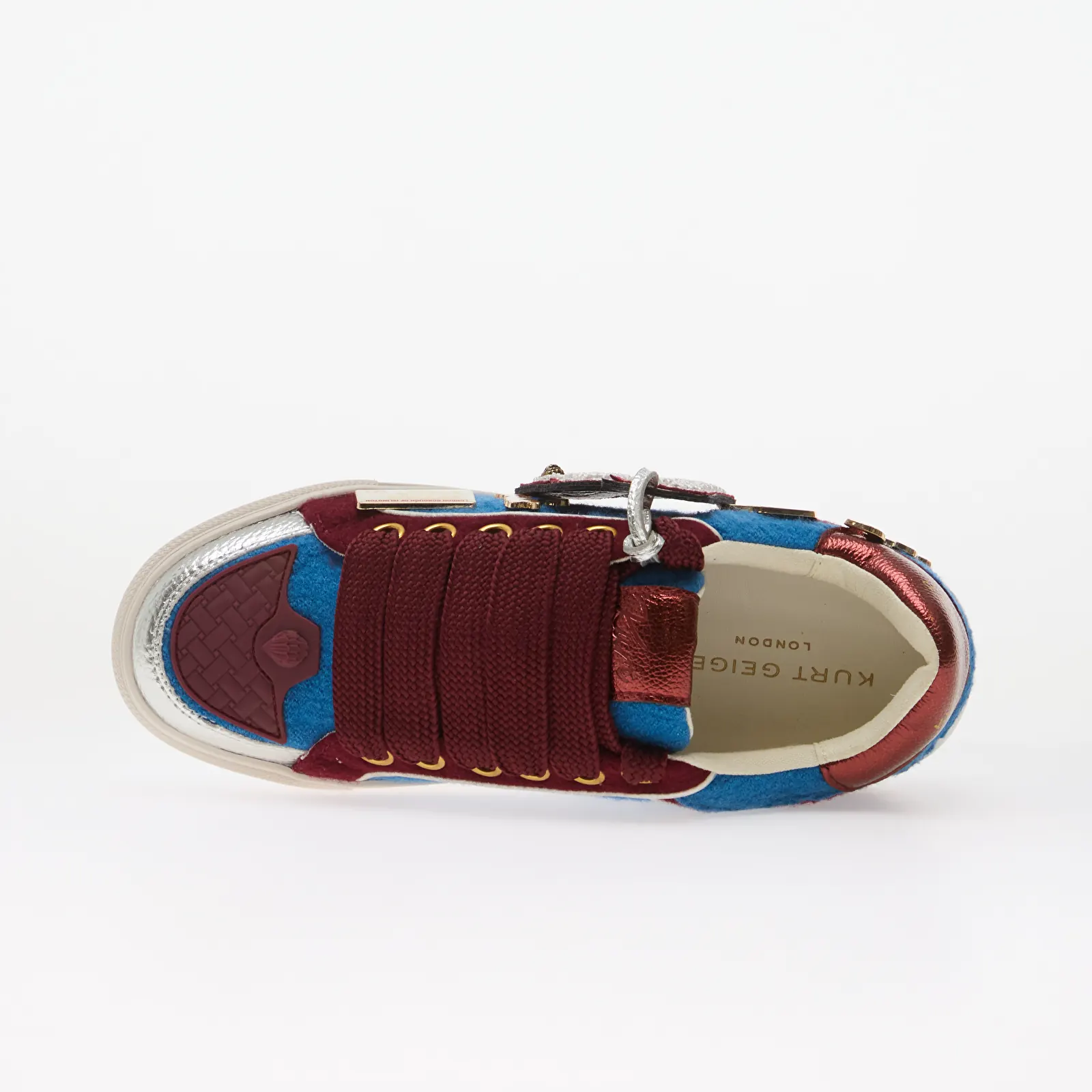Dámske topánky a tenisky Kurt Geiger Southbank Tag Slim Blue