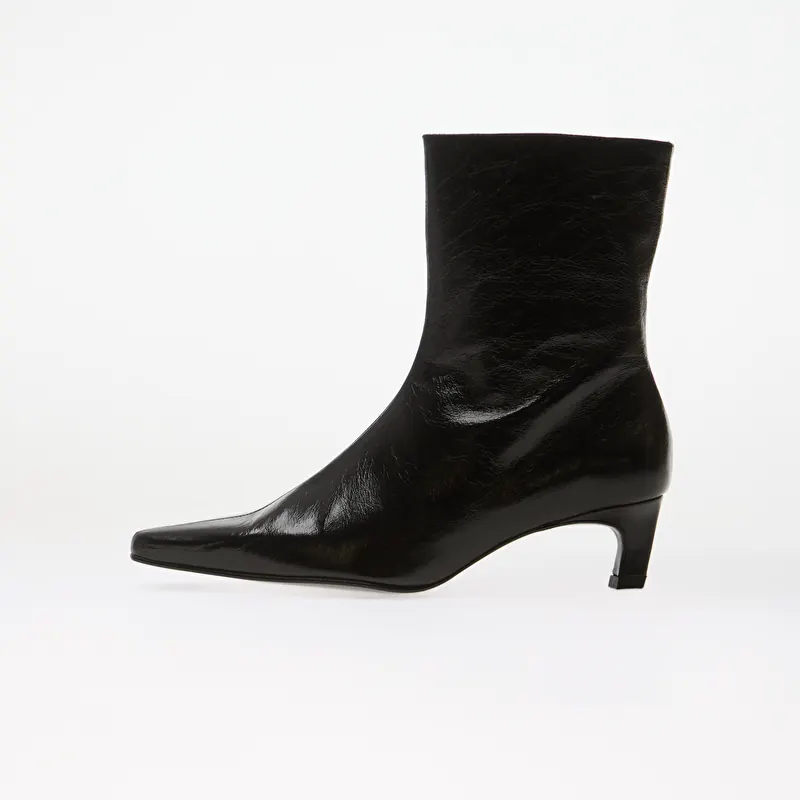 Alohas Ambar Rift Black Leather Ankle Boots Black