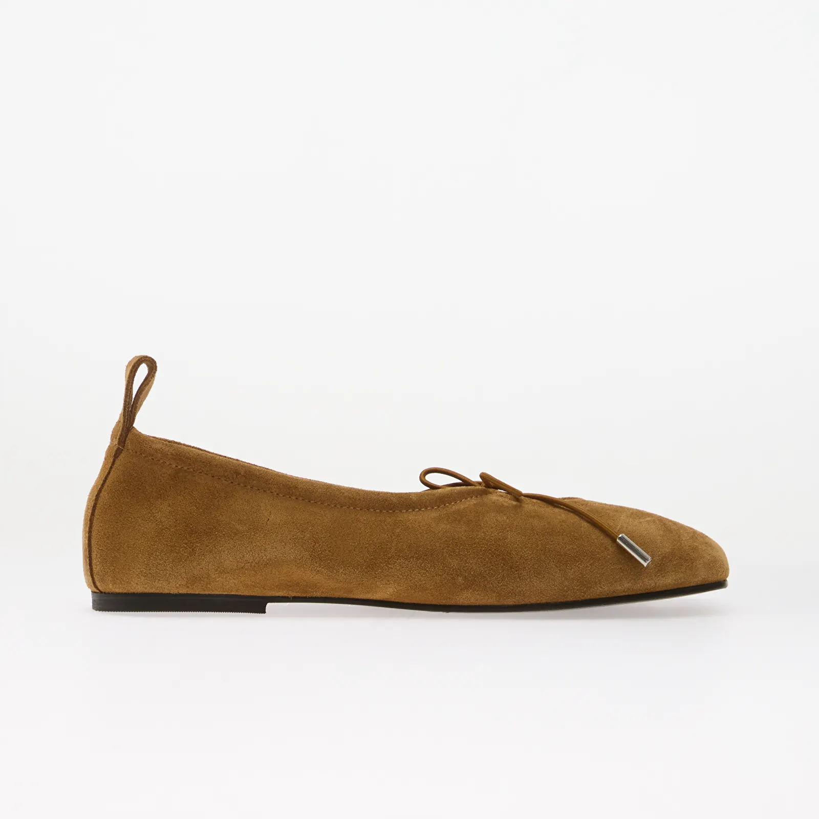 Sneakerși pentru femei Alohas Rosalind Suede Tan Leather Ballet Flats Tan