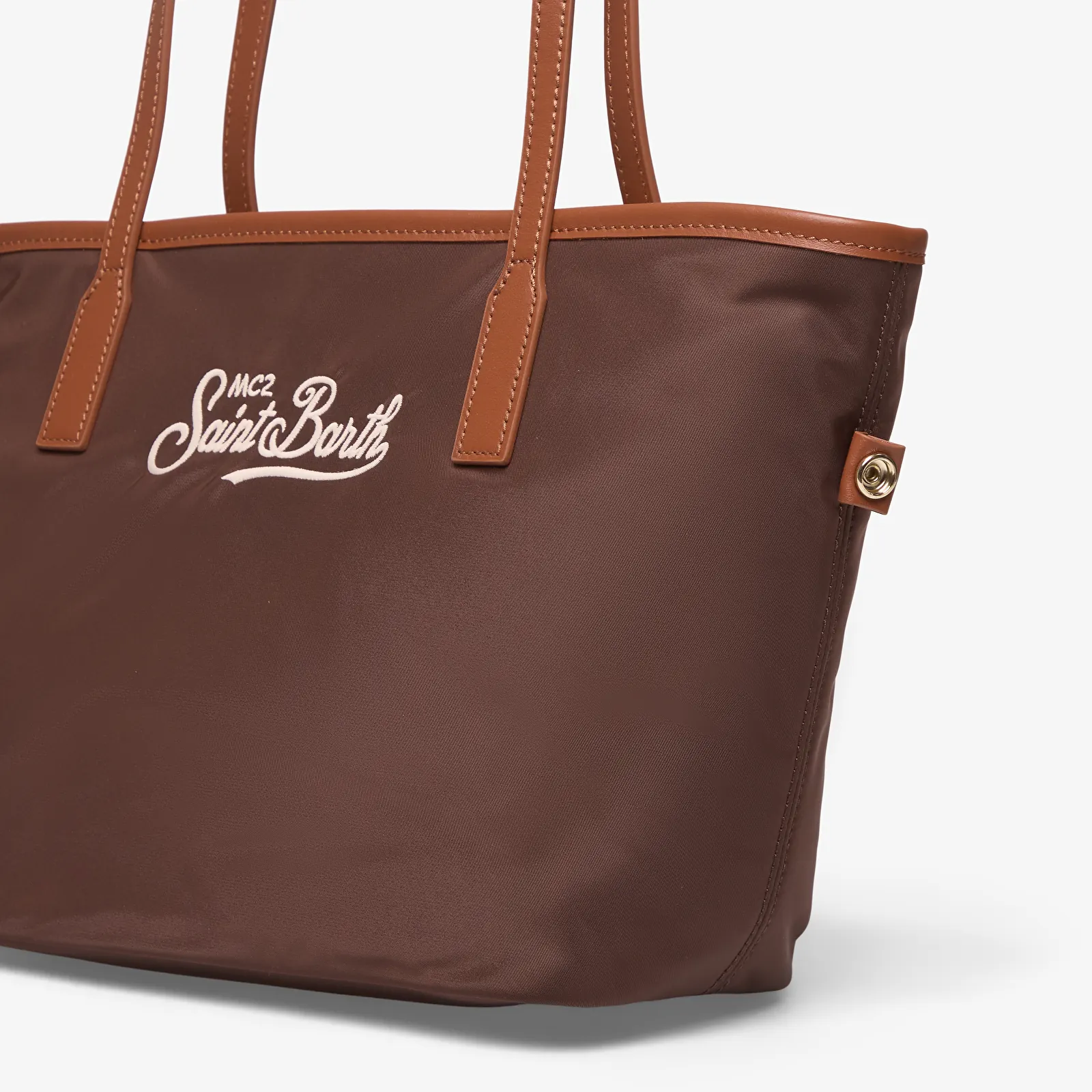 Handtassen MC2 Saint Barth City Bag Mid Nylon Brown