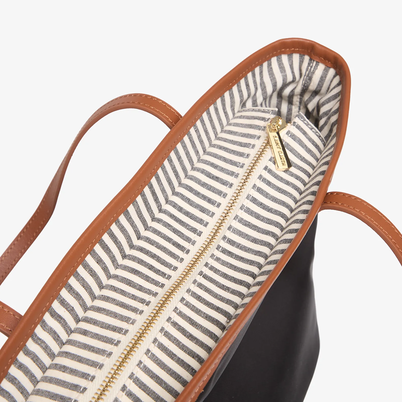 Handtassen MC2 Saint Barth City Bag Mid Nylon Black/ Brown