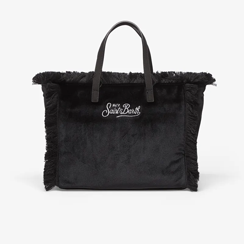 MC2 Saint Barth Colette Velvet N Bag Black