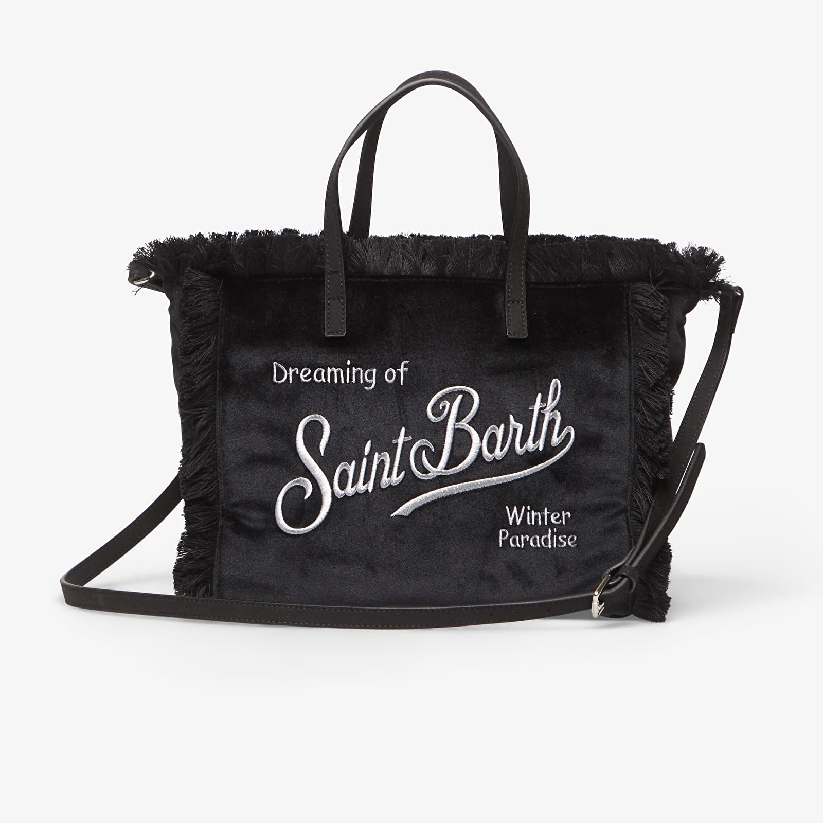 Torbice MC2 Saint Barth Colette Velvet N Bag Black