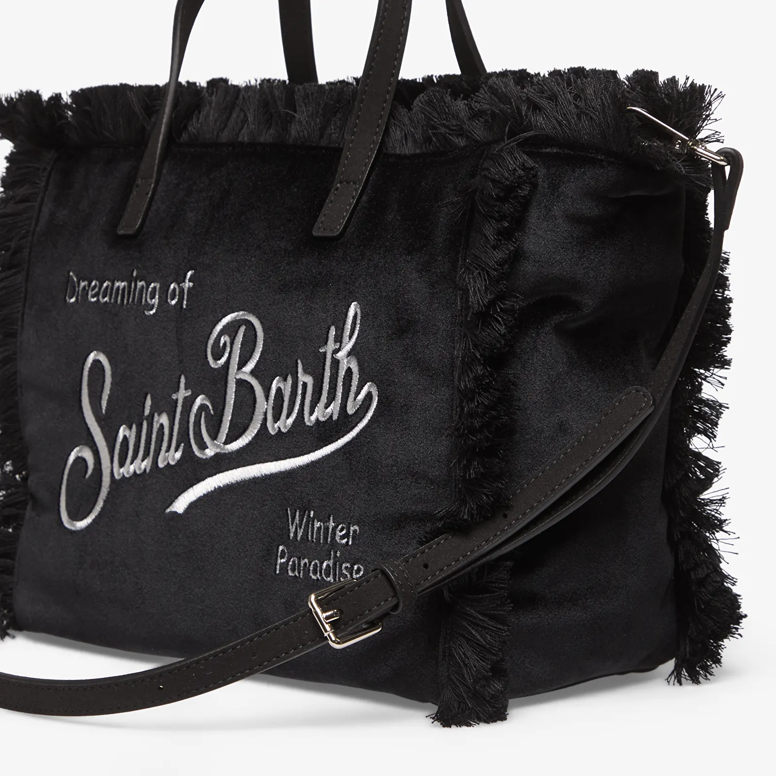 Torbice MC2 Saint Barth Colette Velvet N Bag Black